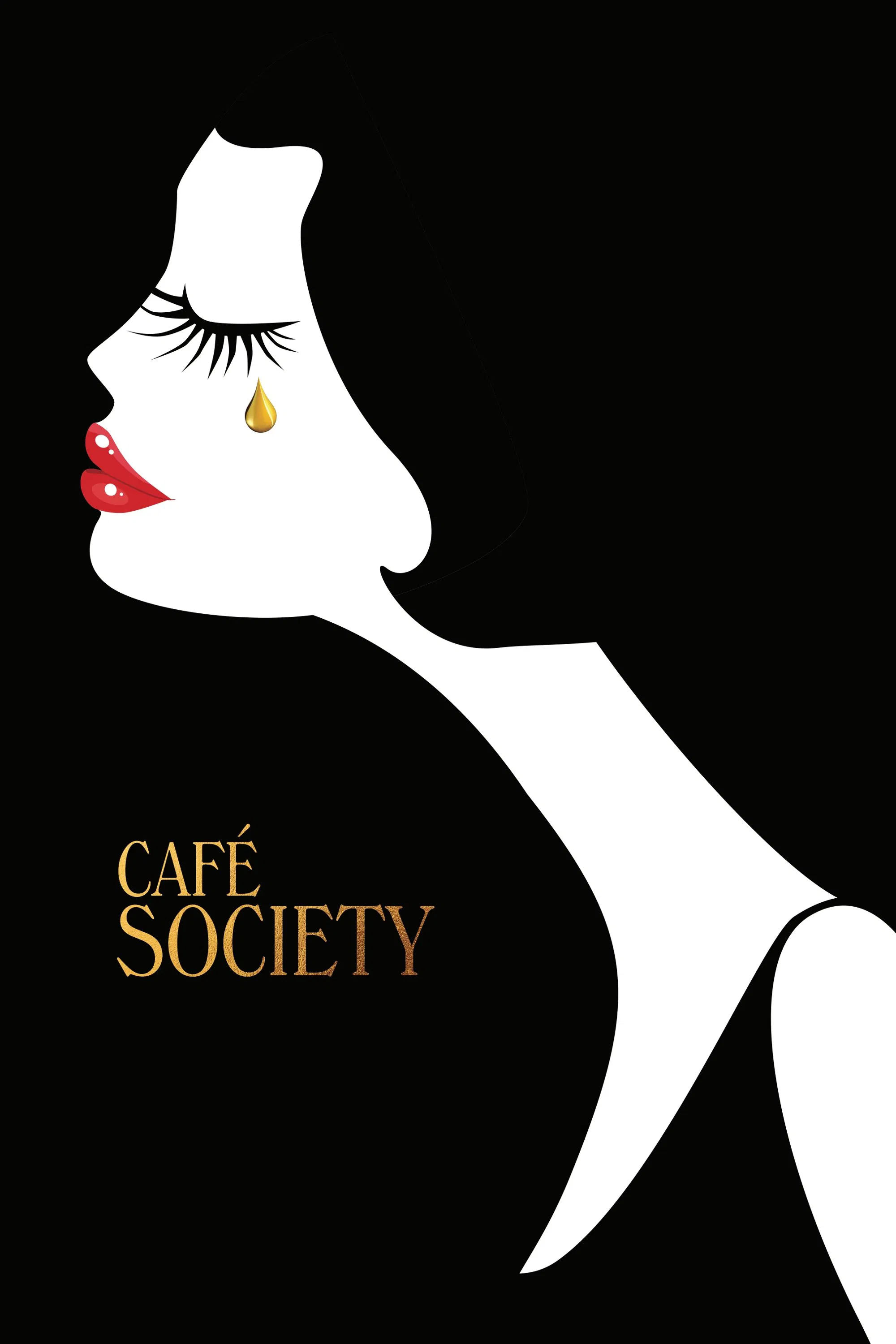Poster chính thức của phim Phim Hài, Phim Tâm Lý "Cuộc Tình Chốn Phồn Hoa" (Café Society - 2016), với sự tham gia của diễn viên Jesse Eisenberg và Kristen Stewart.