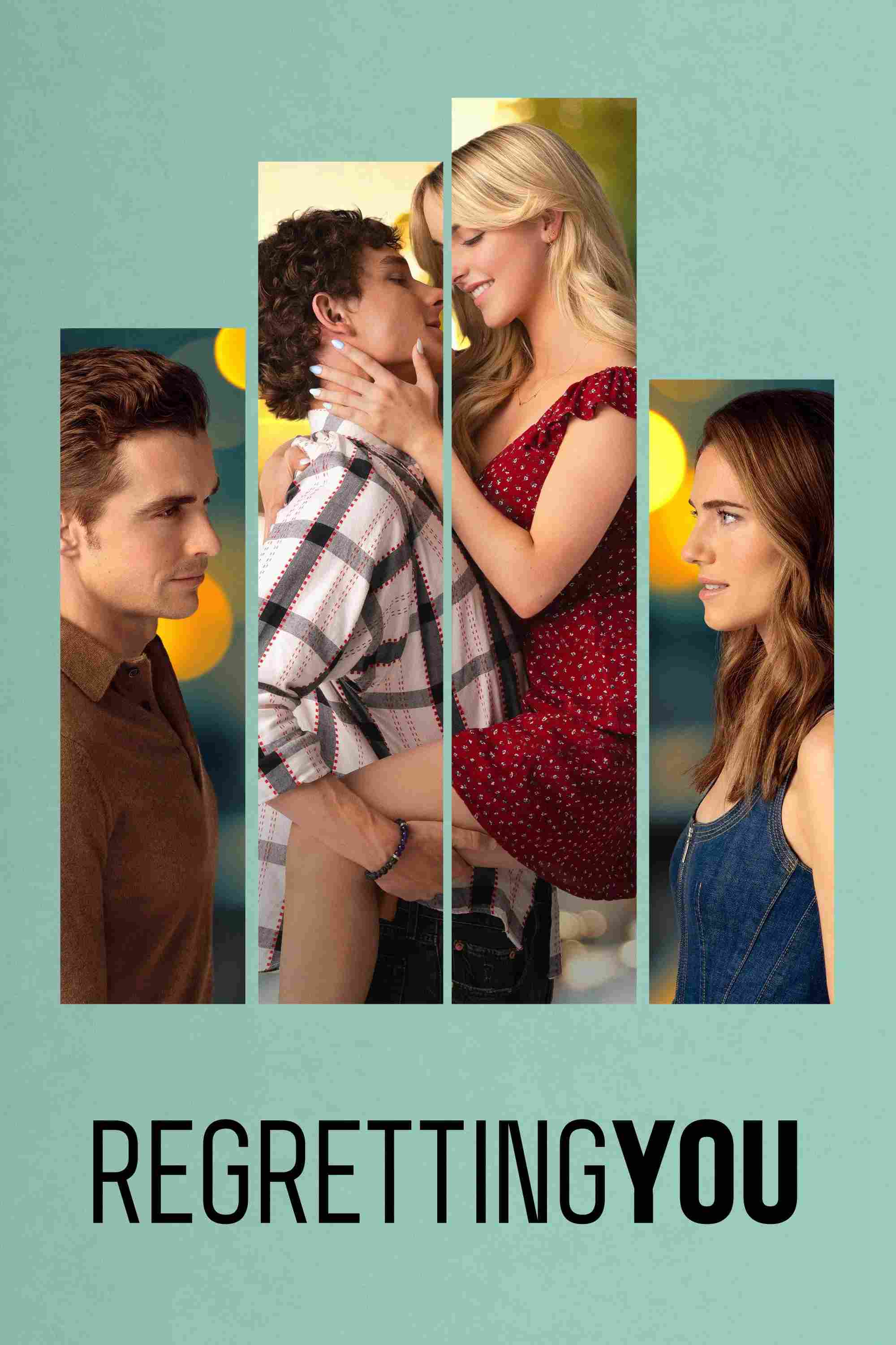 Poster chính thức của phim Phim Tình Cảm, Phim Tâm Lý "Cuộc Tình Vụng Trộm" (Regretting You - 2025), với sự tham gia của diễn viên Mckenna Grace và Mason Thames.