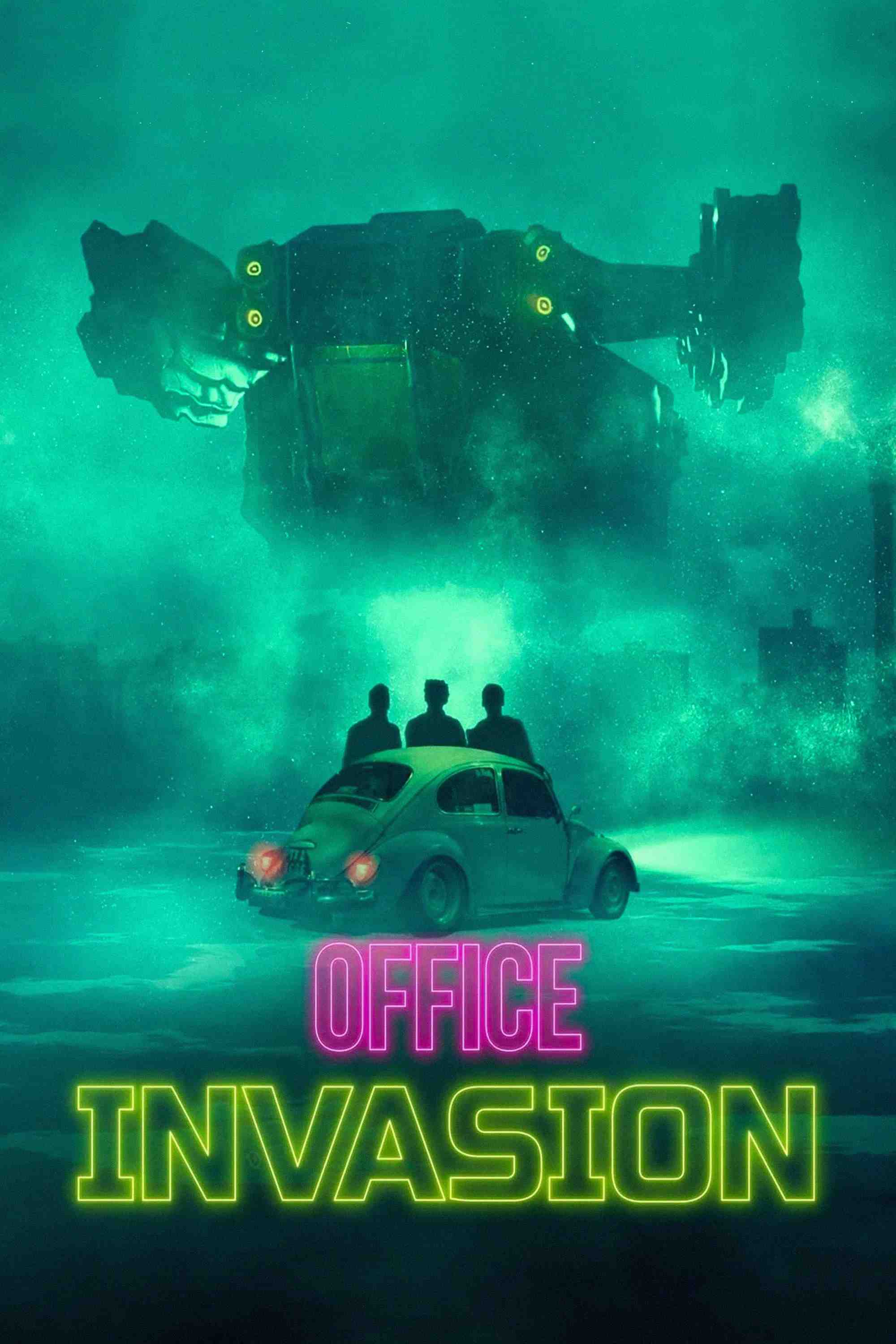 Poster chính thức của phim Phim Viễn Tưởng, Phim Hài "Cuộc Xâm Lăng Văn Phòng" (Office Invasion - 2022), với sự tham gia của diễn viên Rea Rangaka và Kiroshan Naidoo.