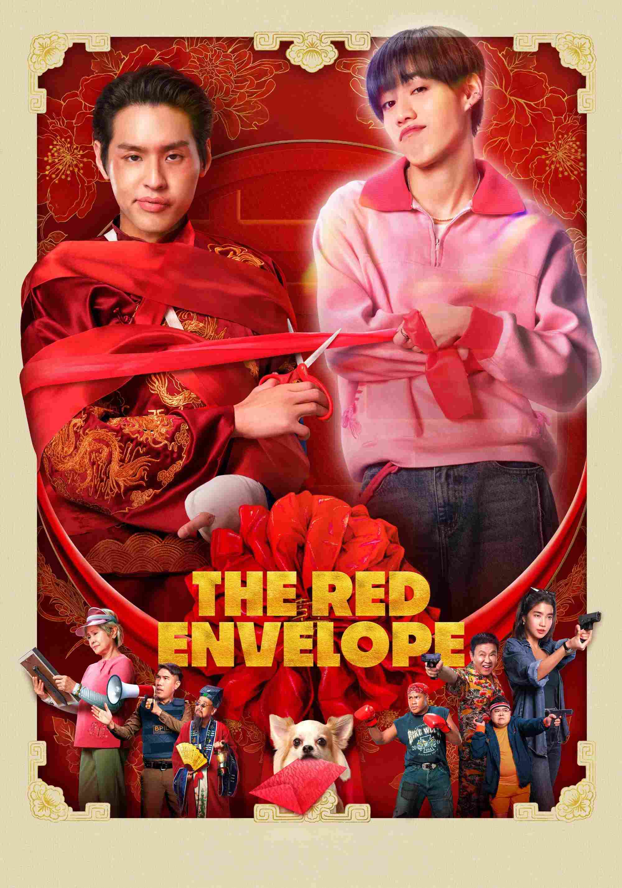 Poster chính thức của phim Phim Hài "Cưới Ma Giải Hạn" (The Red Envelope - 2025), với sự tham gia của diễn viên Putthipong Assaratanakul và Krit Amnuaydechkorn.