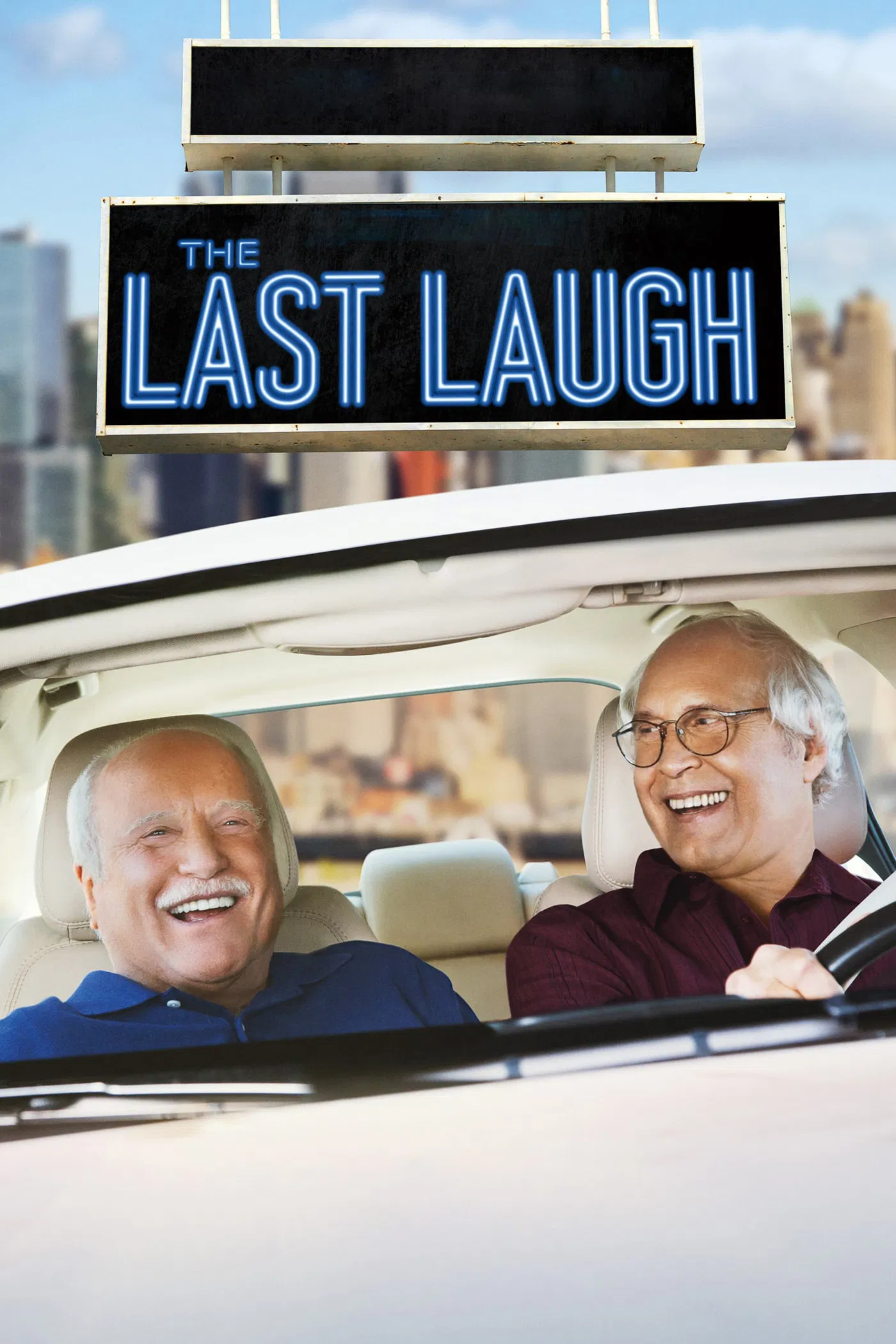 Poster chính thức của phim Phim Hài "Cười Một Lần Cuối" (The Last Laugh - 2019), với sự tham gia của diễn viên Chevy Chase và Richard Dreyfuss.