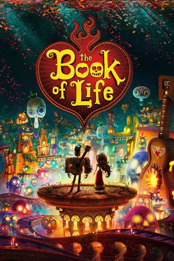 Poster chính thức của phim Phim Hoạt Hình, Phim Phiêu Lưu "Cuốn Sách Của Sự Sống" (The Book of Life - 2014), với sự tham gia của diễn viên Diego Luna và Channing Tatum.
