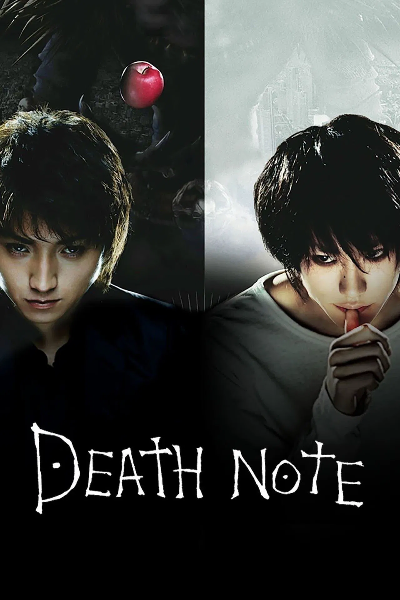 Poster chính thức của phim Phim Giả Tượng, Phim Bí Ẩn "Cuốn Sổ Tử Thần" (Death Note - 2006), với sự tham gia của diễn viên Tatsuya Fujiwara và Kenichi Matsuyama.
