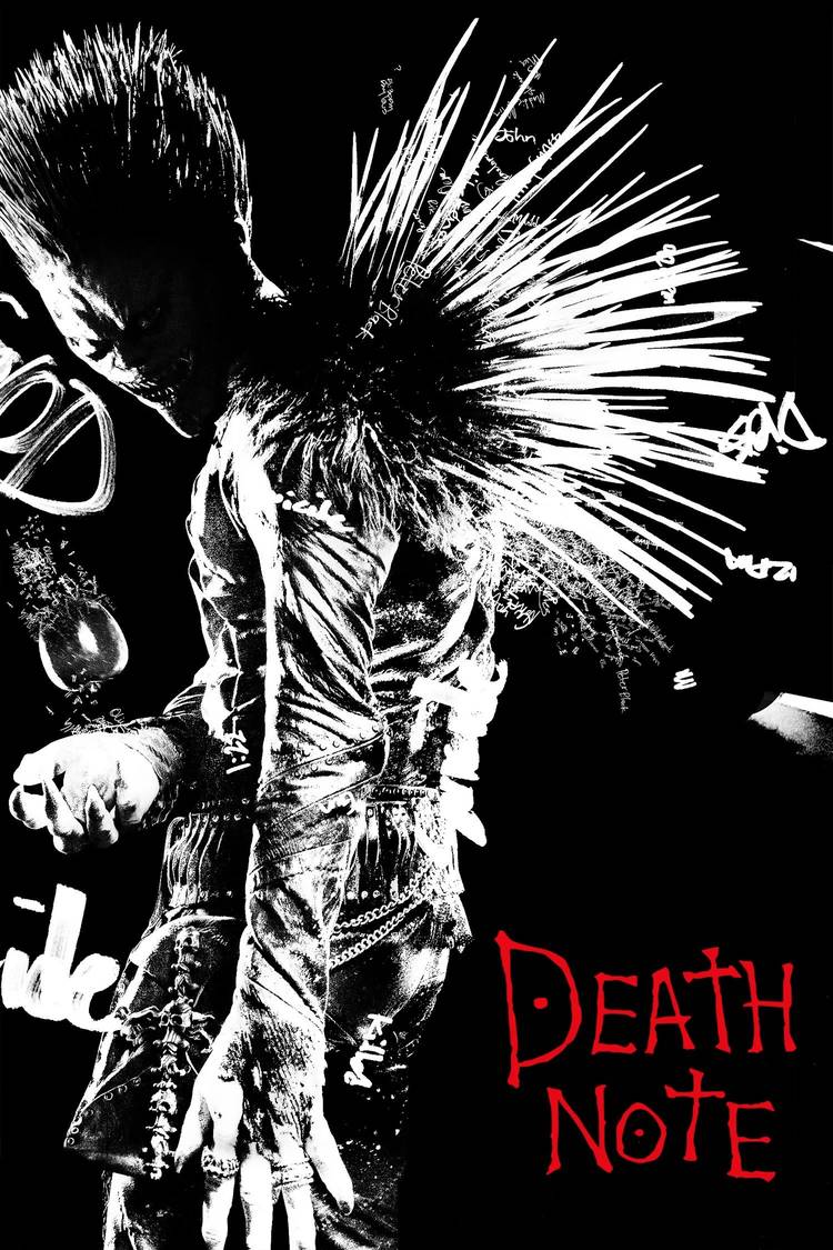 Poster chính thức của phim Phim Hình Sự, Phim Giả Tượng "Cuốn Sổ Tử Thần" (Death Note - 2017), với sự tham gia của diễn viên Nat Wolff và LaKeith Stanfield.