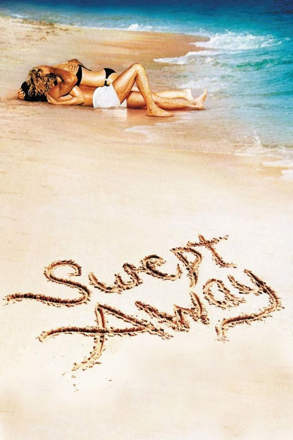 Poster chính thức của phim Phim Hài, Phim Tình Cảm "Cuốn Trôi" (Swept Away - 2002), với sự tham gia của diễn viên Madonna và Adriano Giannini.
