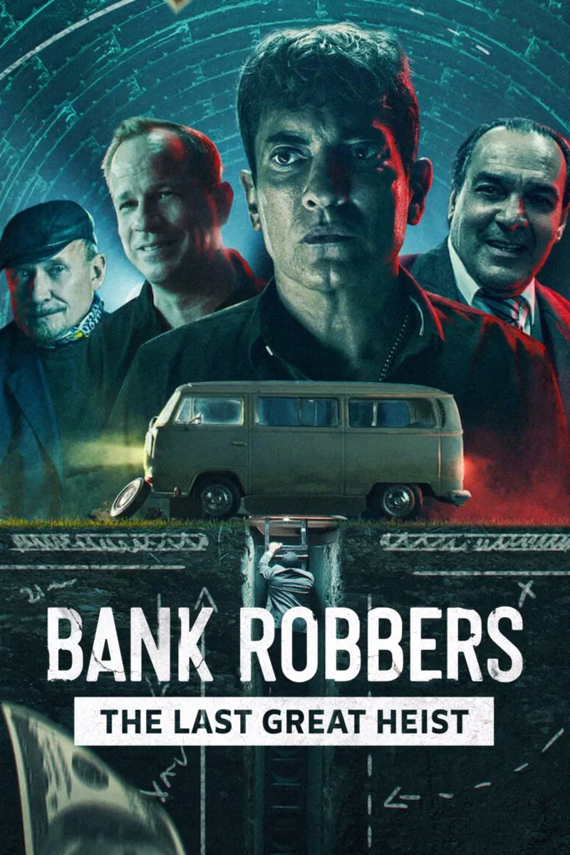 Poster chính thức của phim Phim Tài Liệu "Cướp ngân hàng: Phi vụ lịch sử Buenos Aires" (Bank Robbers: The Last Great Heist - 2022), với sự tham gia của diễn viên Fernando Araujo.