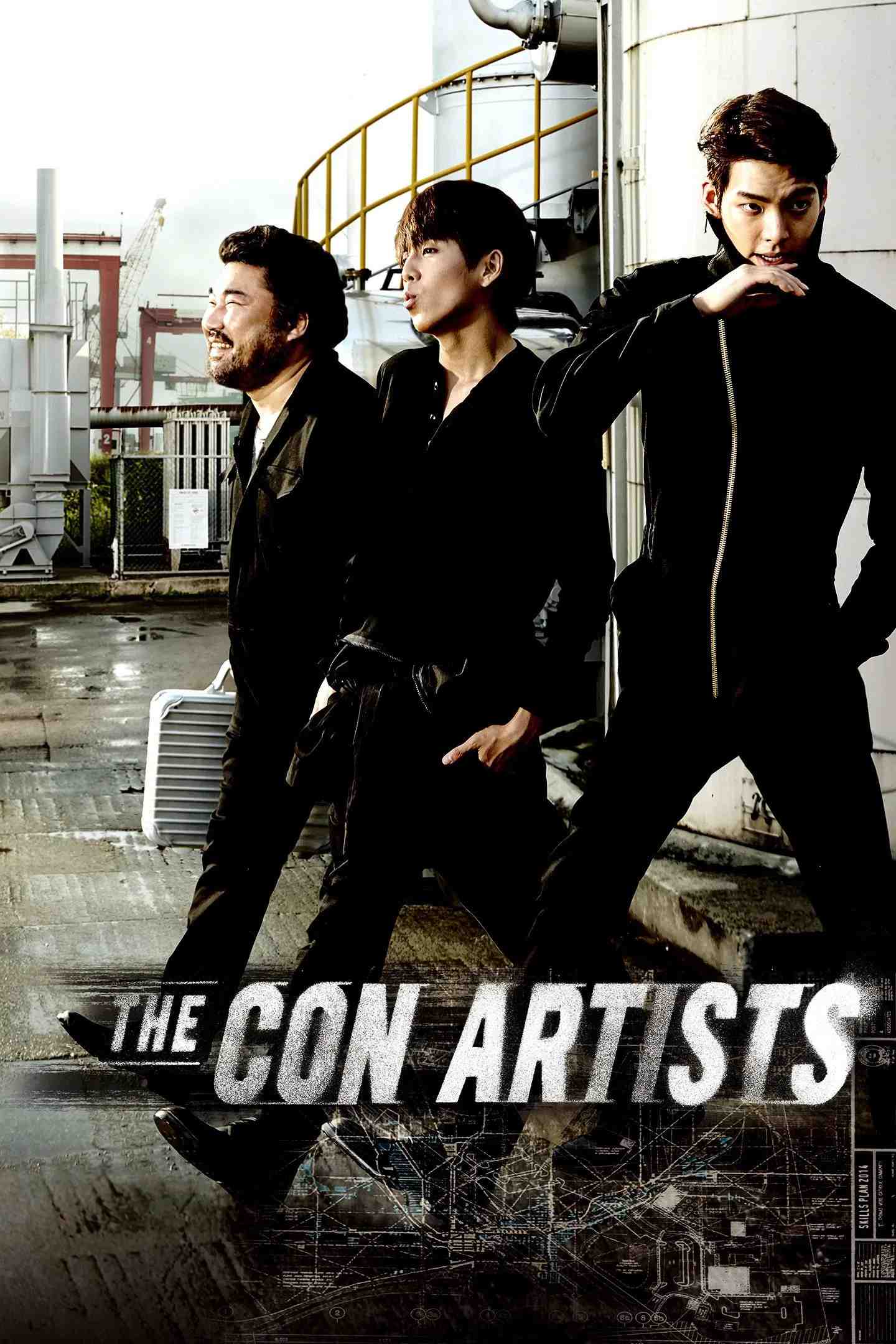 Poster chính thức của phim Phim Hành Động, Phim Hình Sự "Cướp Siêu Đẳng" (The Con Artists - 2014), với sự tham gia của diễn viên Kim Woo-bin và Lee Hyun-woo.
