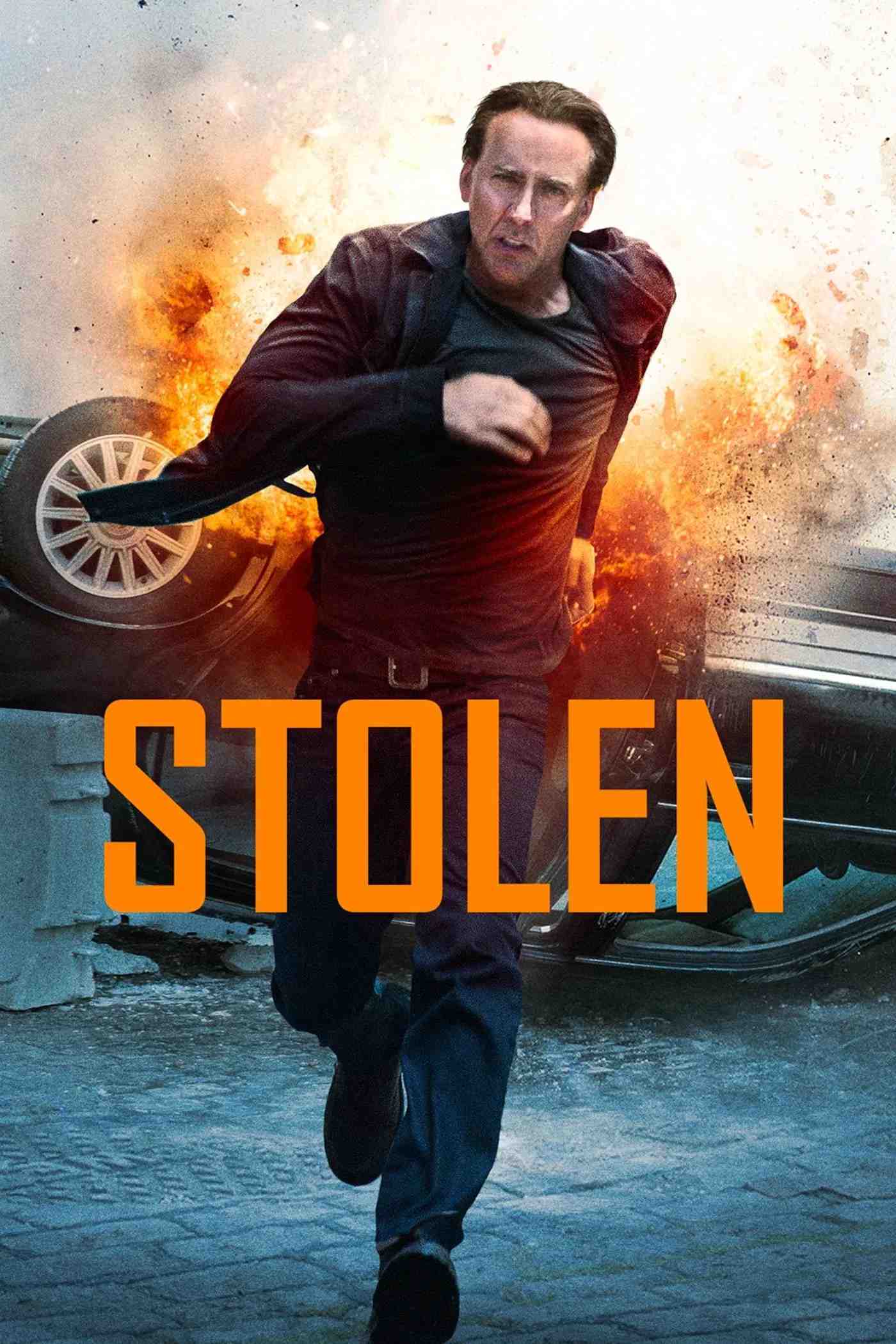 Poster chính thức của phim Phim Hành Động, Phim Hình Sự "Cướp Siêu Hạng" (Stolen - 2012), với sự tham gia của diễn viên Nicolas Cage và Sami Gayle.