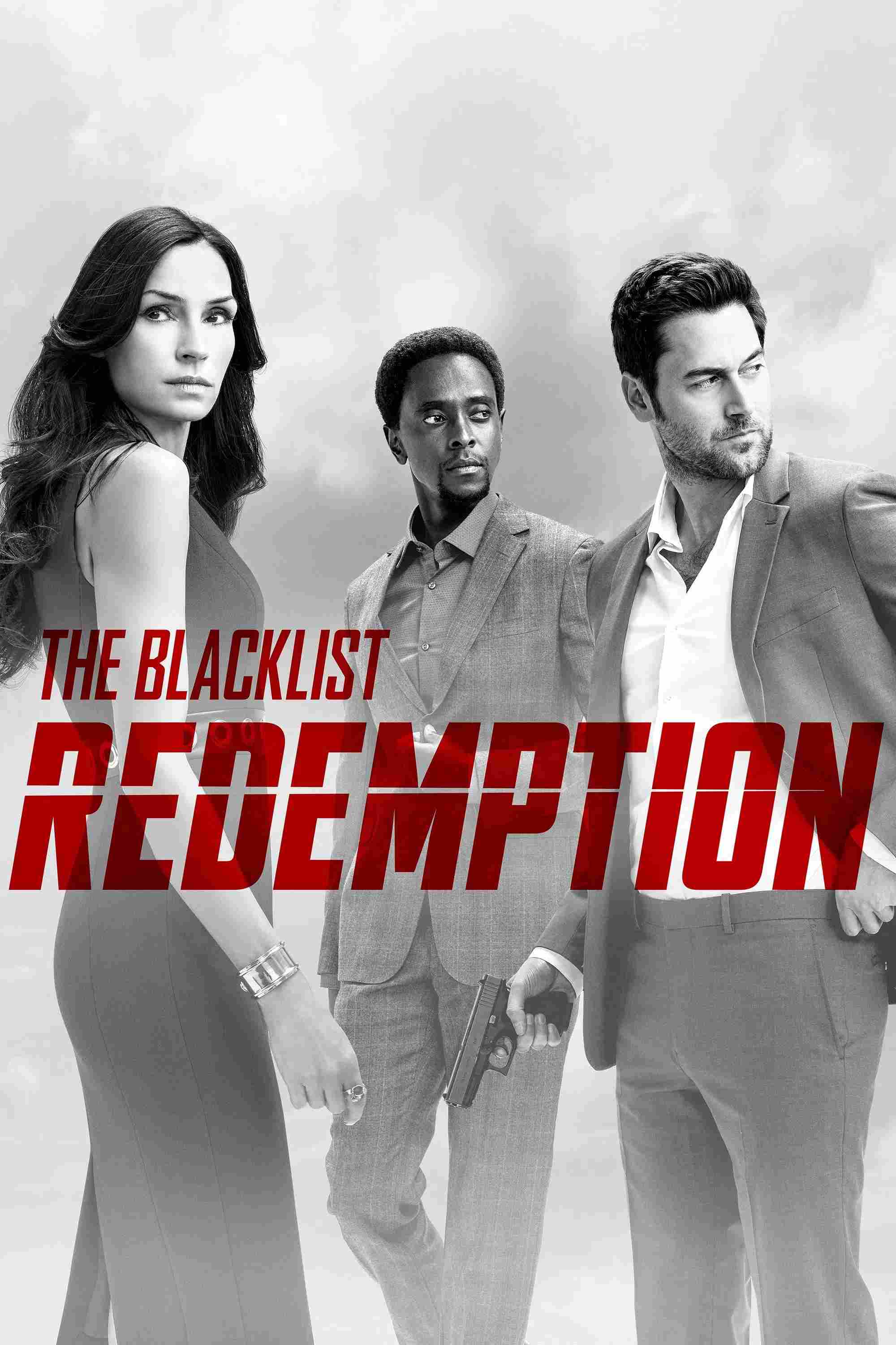 Poster chính thức của phim Phim Hình Sự, Phim Tâm Lý "Cứu Chuộc Tâm Linh" (The Blacklist: Redemption - 2017), với sự tham gia của diễn viên Ryan Eggold và Famke Janssen.