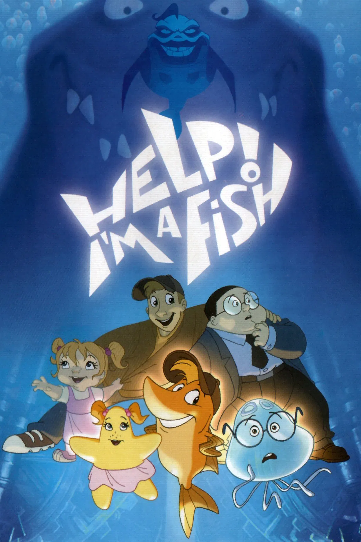 Poster chính thức của phim Phim Phiêu Lưu, Phim Hoạt Hình "Cừu" (Help! I'm a Fish - 2000), với sự tham gia của diễn viên Sebastian Jessen và Søren Sætter-Lassen.