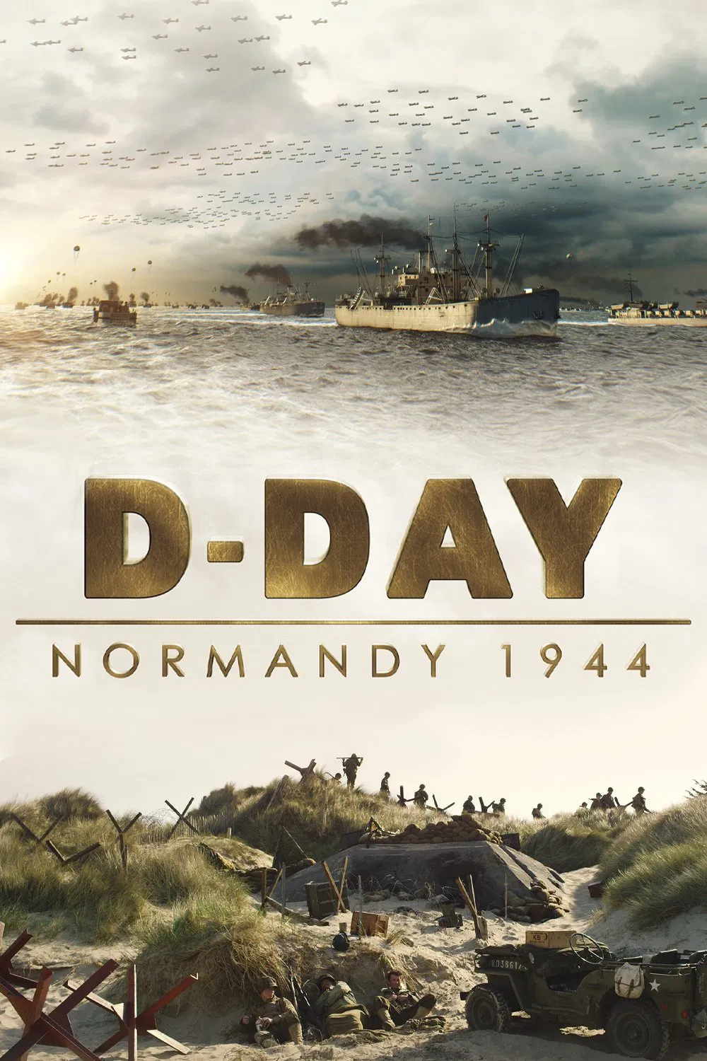 Poster chính thức của phim Phim Tài Liệu, Phim Lịch Sử "D-Day: Normandy 1944" (D-Day: Normandy 1944 - 2014), với sự tham gia của diễn viên Tom Brokaw.