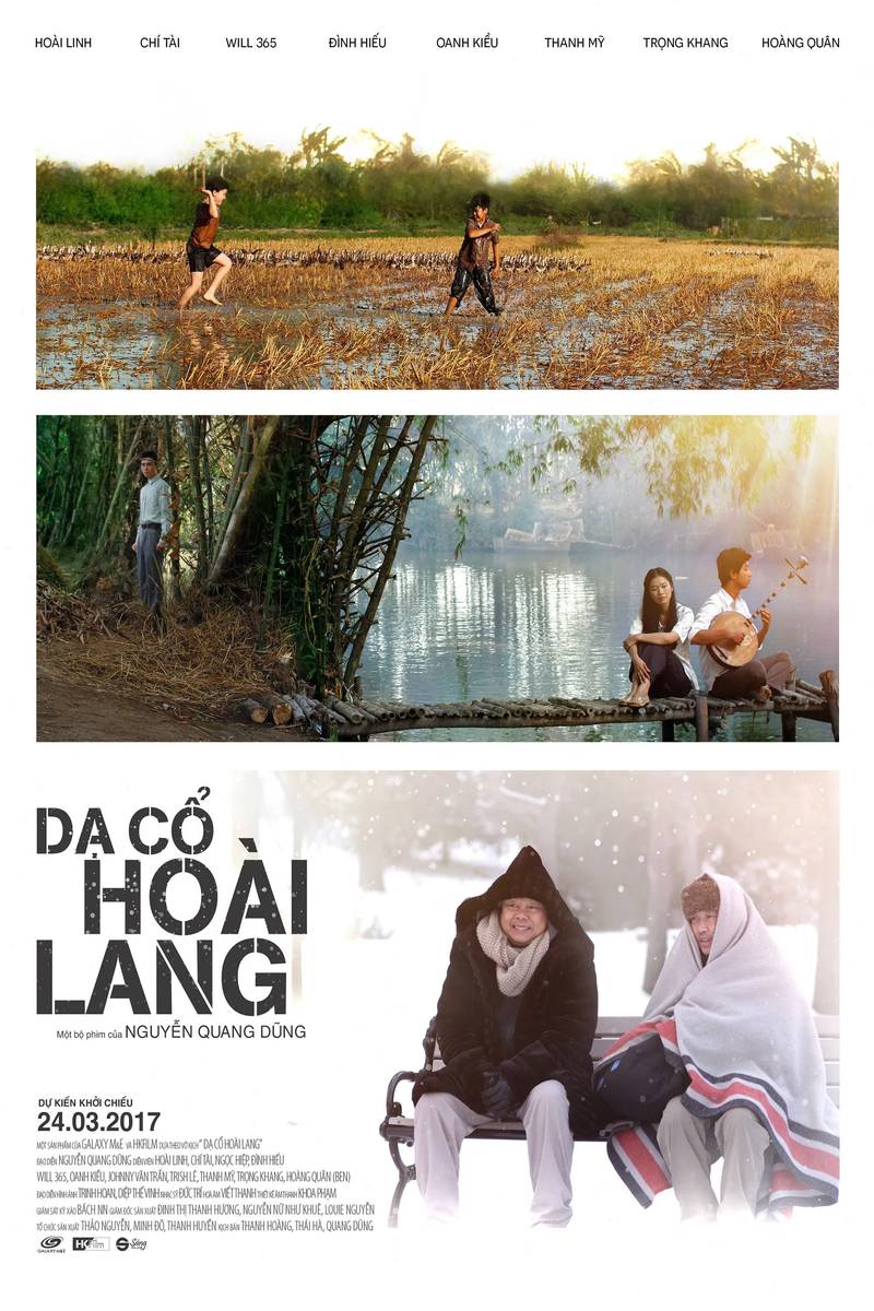 Poster chính thức của phim Phim Tâm Lý, Phim Gia Đình "Dạ Cổ Hoài Lang" (The Night's Drums Represent My Longings - 2017), với sự tham gia của diễn viên Hoài Linh và Chí Tài.