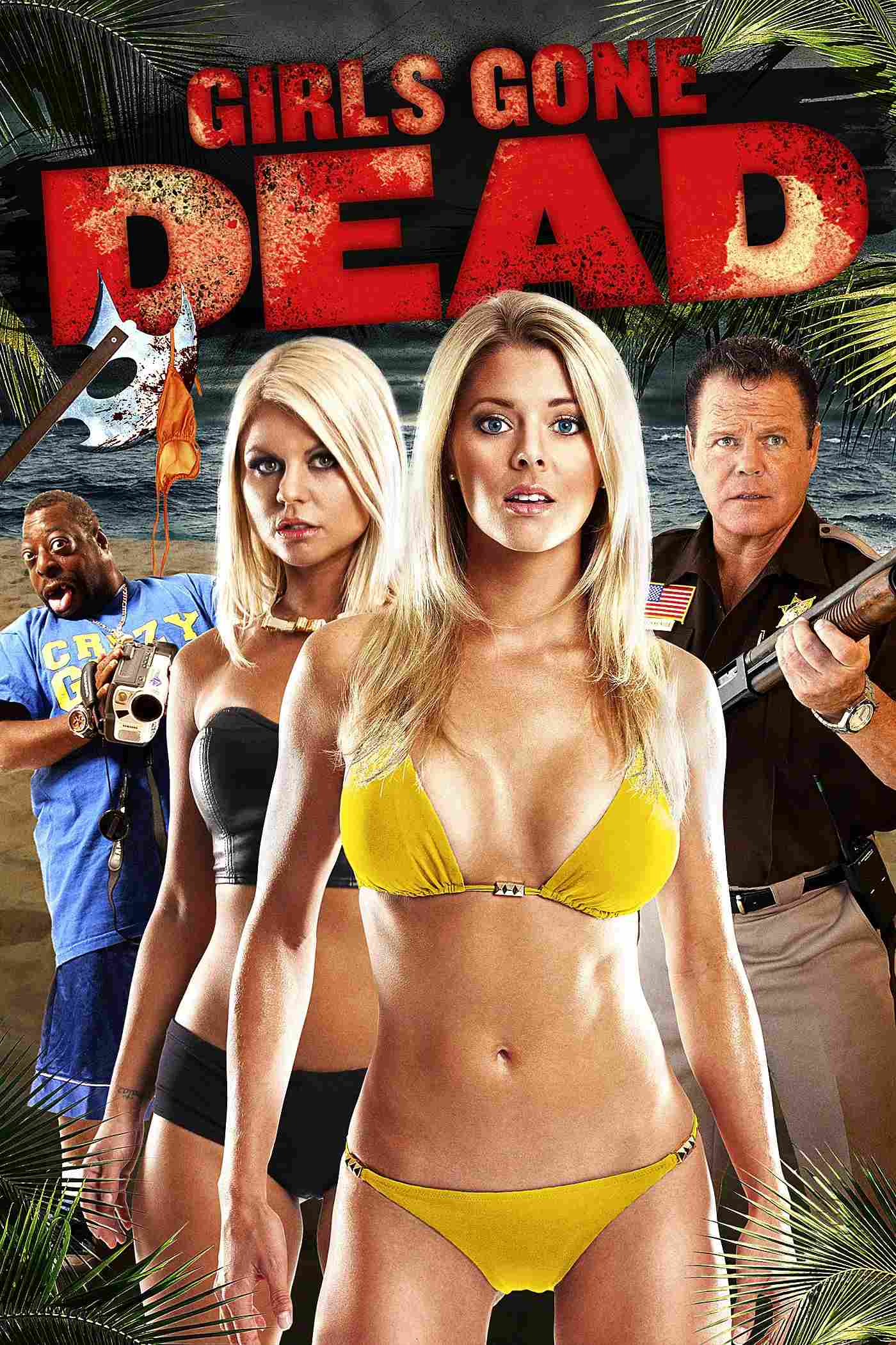 Poster chính thức của phim Phim Kinh Dị, Phim Hài "Dạ Tiệc Chết Người" (Girls Gone Dead - 2012), với sự tham gia của diễn viên Shea Stewart và Brandy Whitford.