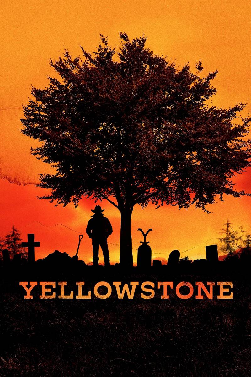 Poster chính thức của phim Phim Miền Tây, Phim Tâm Lý "Đá Vàng (Phần 5)" (Yellowstone - 2018), với sự tham gia của diễn viên Luke Grimes và Kelly Reilly.