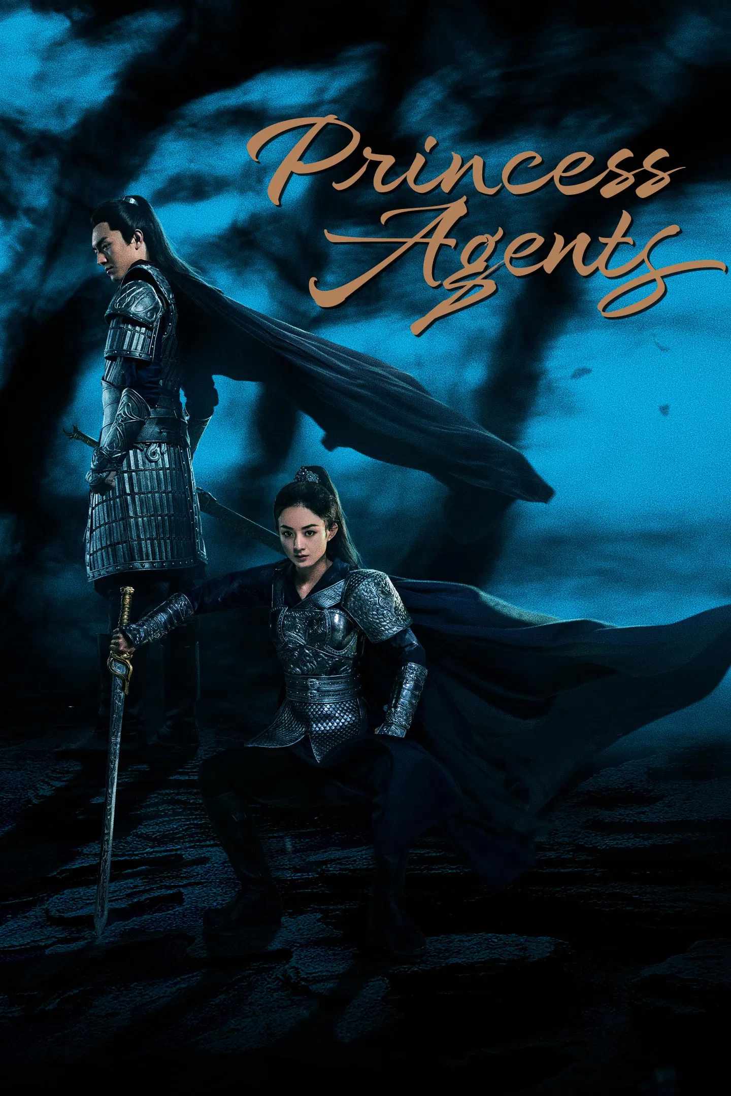 Poster chính thức của phim Phim Tâm Lý "Đặc công Hoàng Phi Sở Kiều truyện" (Princess Agents - 2017), với sự tham gia của diễn viên Triệu Lệ Dĩnh và Lâm Canh Tân.