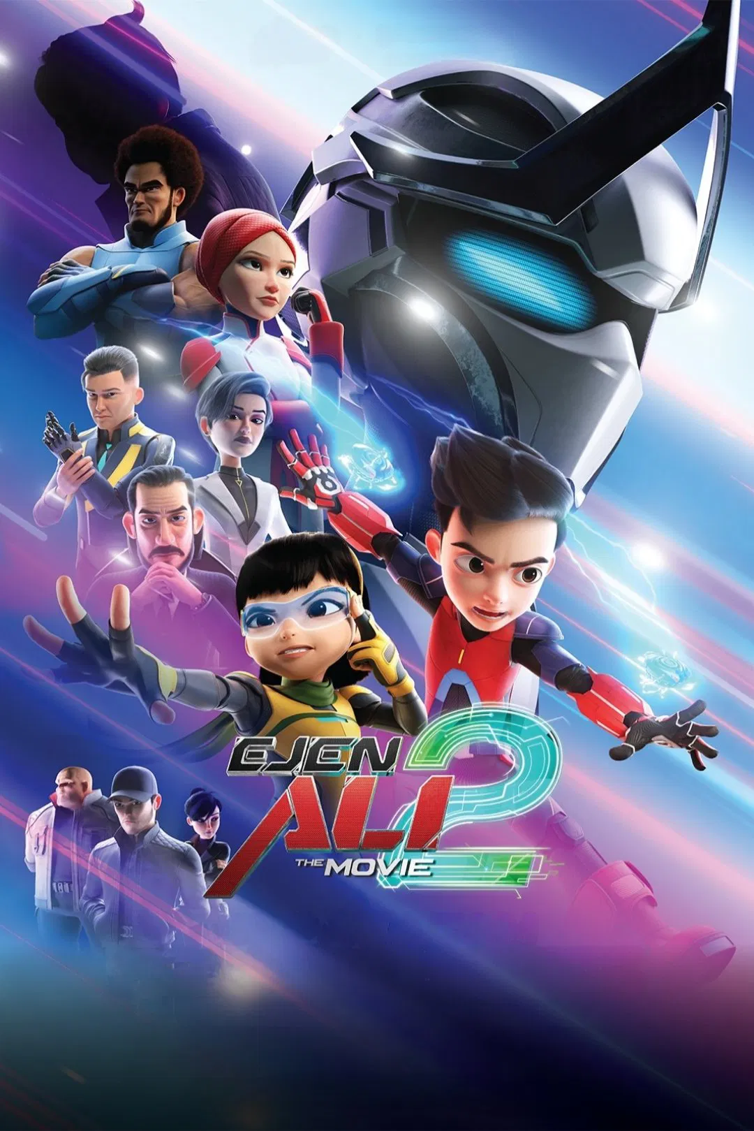 Poster chính thức của phim Phim Hoạt Hình, Phim Hành Động "Đặc vụ Ali: Phim điện ảnh 2" (Ejen Ali: The Movie 2 - 2025), với sự tham gia của diễn viên Su Ling Chan và M. Nasir.