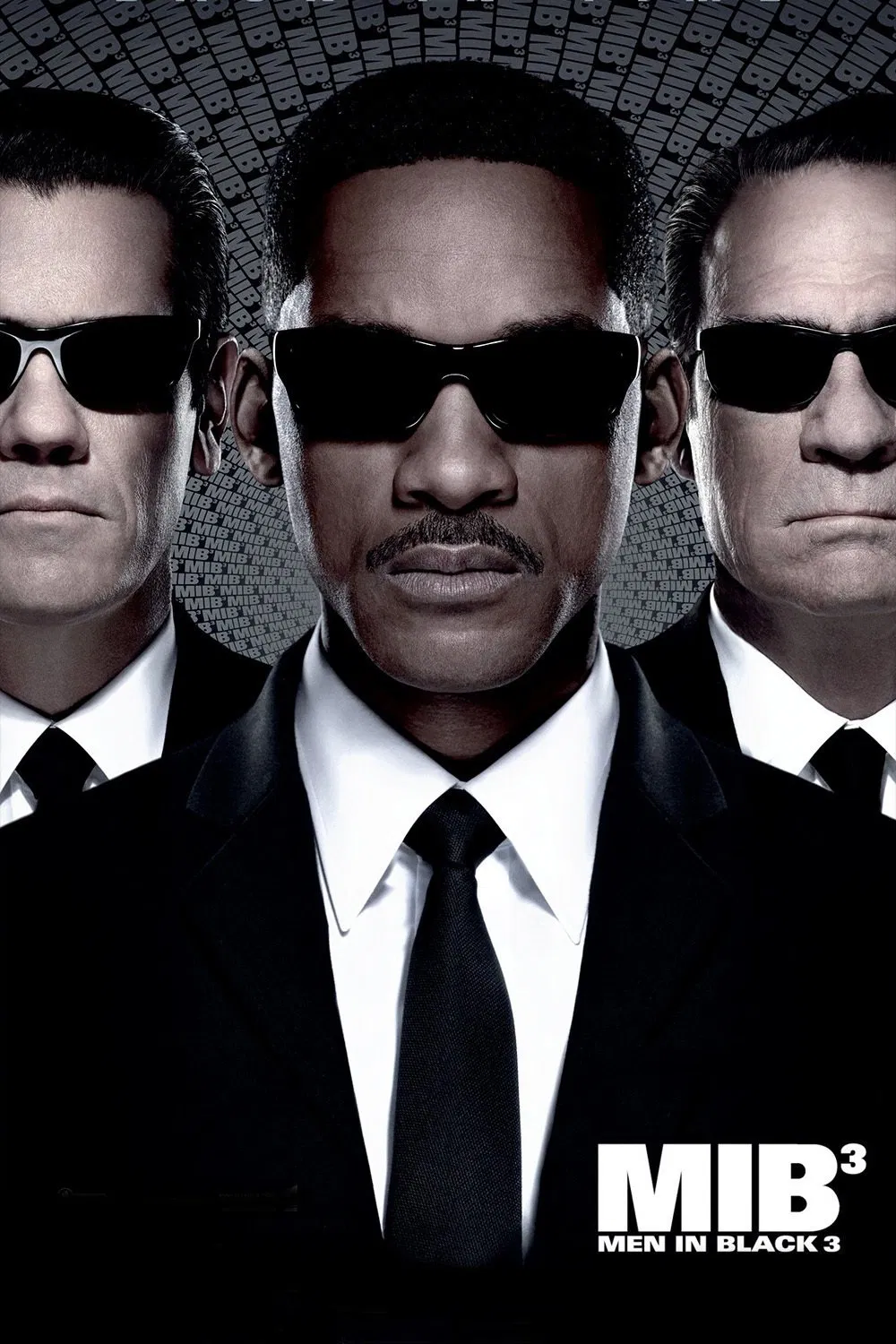 Poster chính thức của phim Phim Hành Động, Phim Hài "Đặc Vụ Áo Đen 3" (Men in Black 3 - 2012), với sự tham gia của diễn viên Will Smith và Tommy Lee Jones.