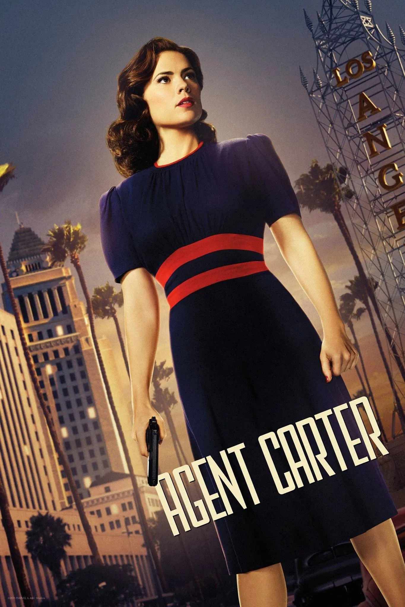 Poster chính thức của phim Phim Tâm Lý, Phim Viễn Tưởng & Giả Tưởng "Đặc Vụ Carter (Phần 2)" (Marvel's Agent Carter - 2015), với sự tham gia của diễn viên Hayley Atwell và James D'Arcy.