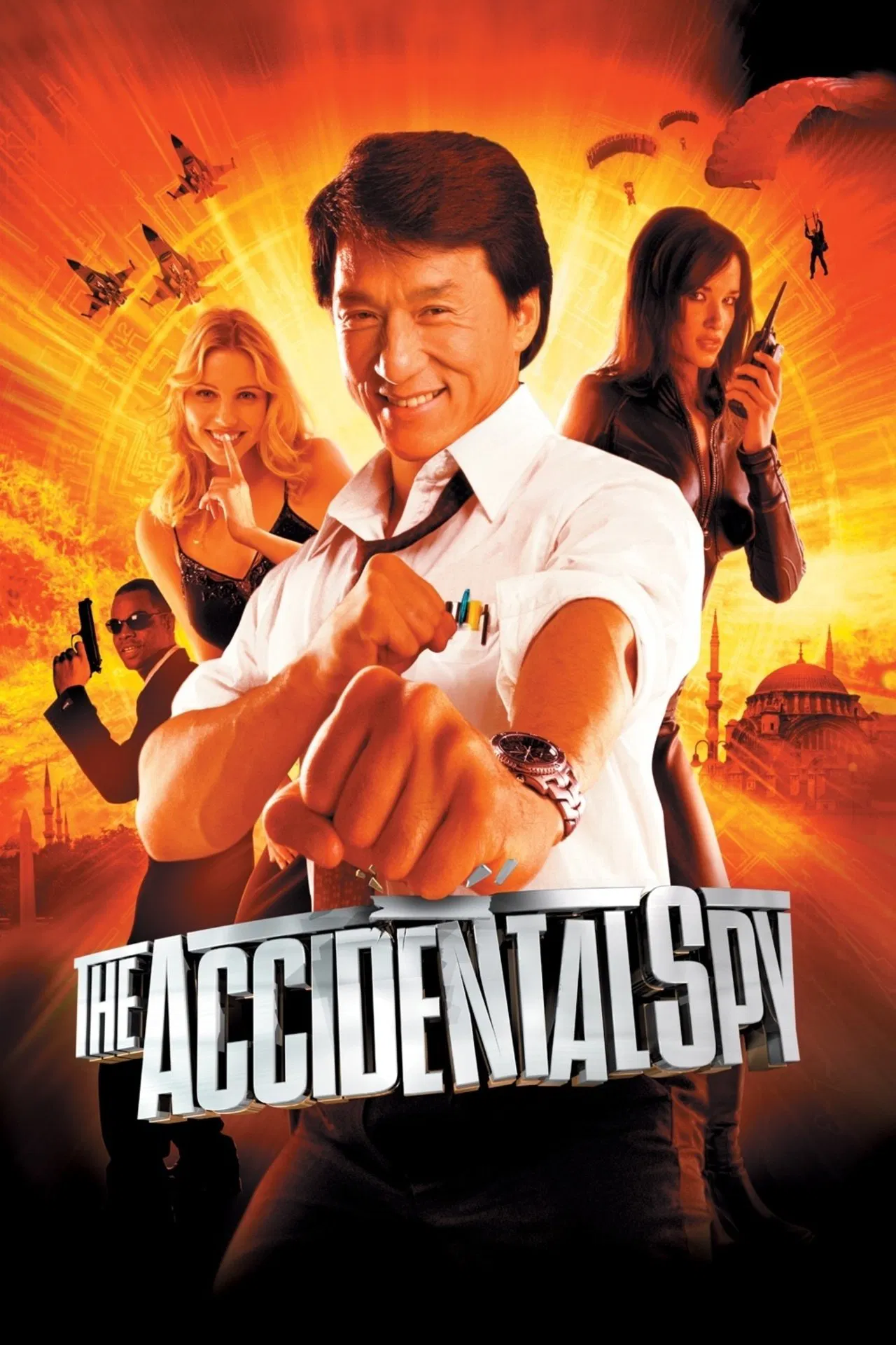 Poster chính thức của phim Phim Hành Động, Phim Hài "Đặc vụ mê thành" (The Accidental Spy - 2001), với sự tham gia của diễn viên Thành Long và Tăng Chí Vỹ.