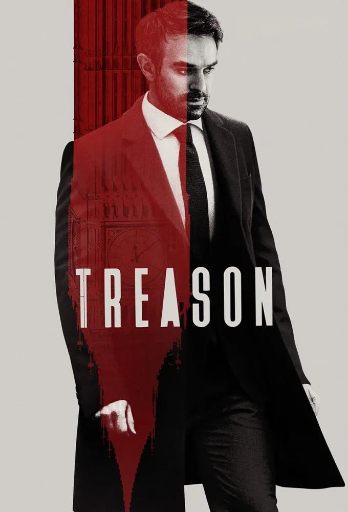 Poster chính thức của phim Phim Tâm Lý, Phim Hành Động & Phiêu Lưu "Đặc Vụ Phản Bội" (Treason - 2022), với sự tham gia của diễn viên Charlie Cox và Olga Kurylenko.