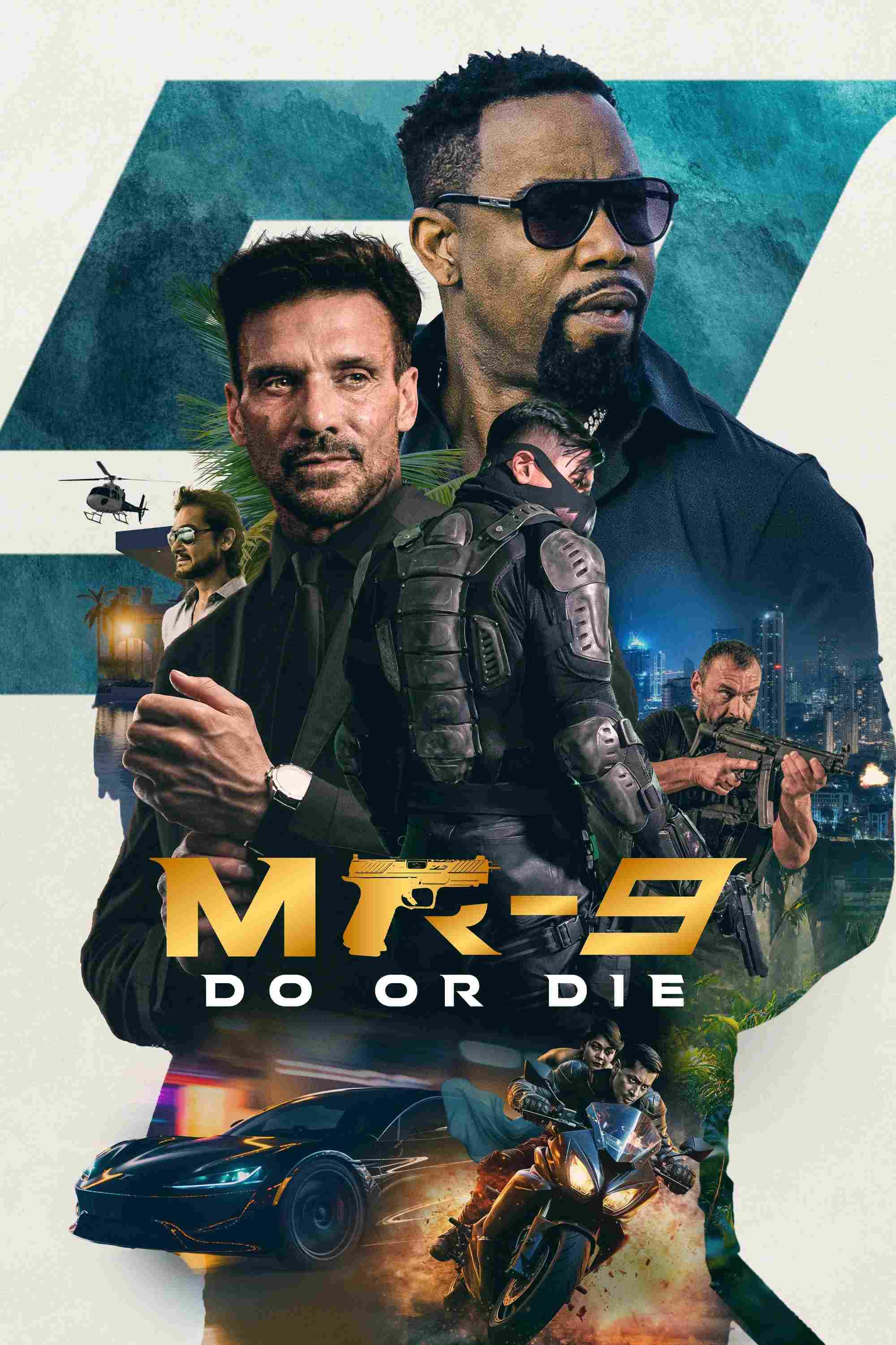 Poster chính thức của phim Phim Hành Động, Phim Tâm Lý "Đặc Vụ Sống Còn" (MR-9: Do or Die - 2023), với sự tham gia của diễn viên ABM Sumon và Michael Jai White.