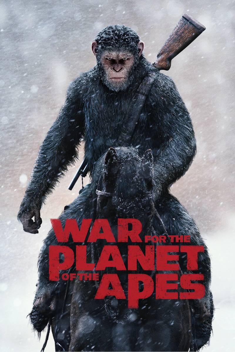 Poster chính thức của phim Phim Tâm Lý, Phim Viễn Tưởng "Đại Chiến Hành Tinh Khỉ" (War for the Planet of the Apes - 2017), với sự tham gia của diễn viên Andy Serkis và Woody Harrelson.