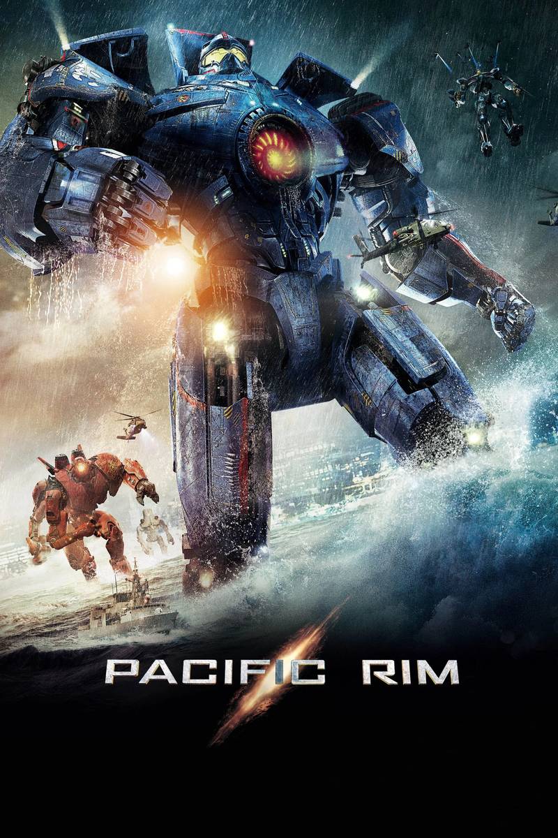 Poster chính thức của phim Phim Hành Động, Phim Viễn Tưởng "Đại Chiến Rô Bốt" (Pacific Rim - 2013), với sự tham gia của diễn viên Charlie Hunnam và Rinko Kikuchi.