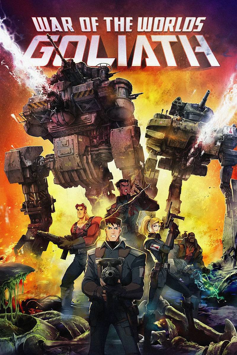 Poster chính thức của phim Phim Phiêu Lưu, Phim Hành Động "Đại Chiến Thế Giới: Goliath" (War of the Worlds: Goliath - 2012), với sự tham gia của diễn viên Beau Billingslea và Jim Byrnes.