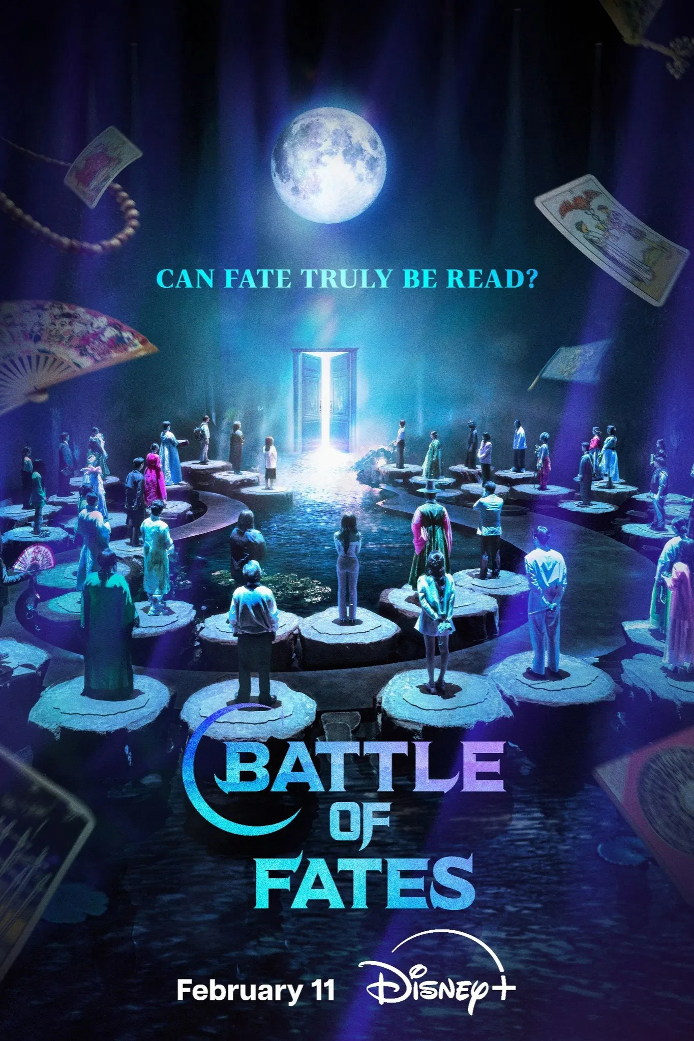 Poster chính thức của phim Phim Bí Ẩn, Truyền Hình Thực Tế "Đại Chiến Vận Mệnh" (Battle of Fates - 2026), với sự tham gia của diễn viên Jeon Hyun-moo và Park Na-rae.