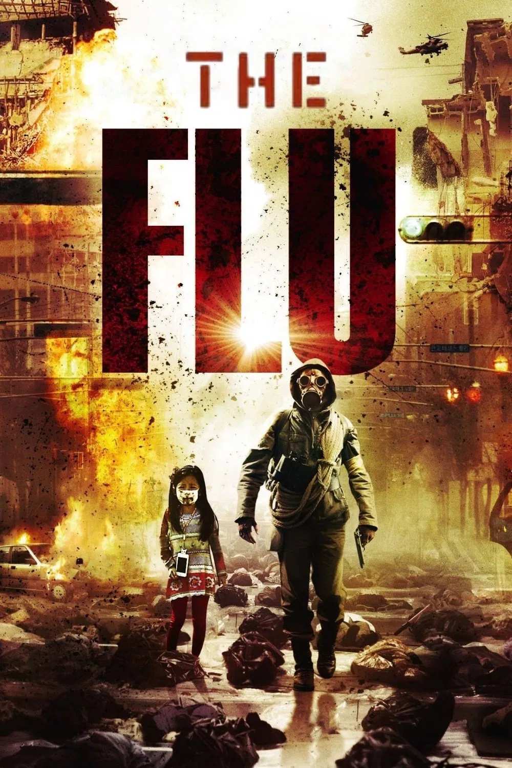 Poster chính thức của phim Phim Hành Động, Phim Viễn Tưởng "Đại Dịch Cúm" (The Flu - 2013), với sự tham gia của diễn viên Jang Hyuk và Soo Ae.