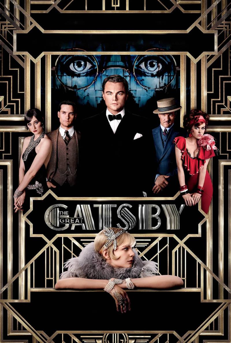 Poster chính thức của phim Phim Tâm Lý, Phim Tình Cảm "Đại Gia Gatsby" (The Great Gatsby - 2013), với sự tham gia của diễn viên Leonardo DiCaprio và Tobey Maguire.