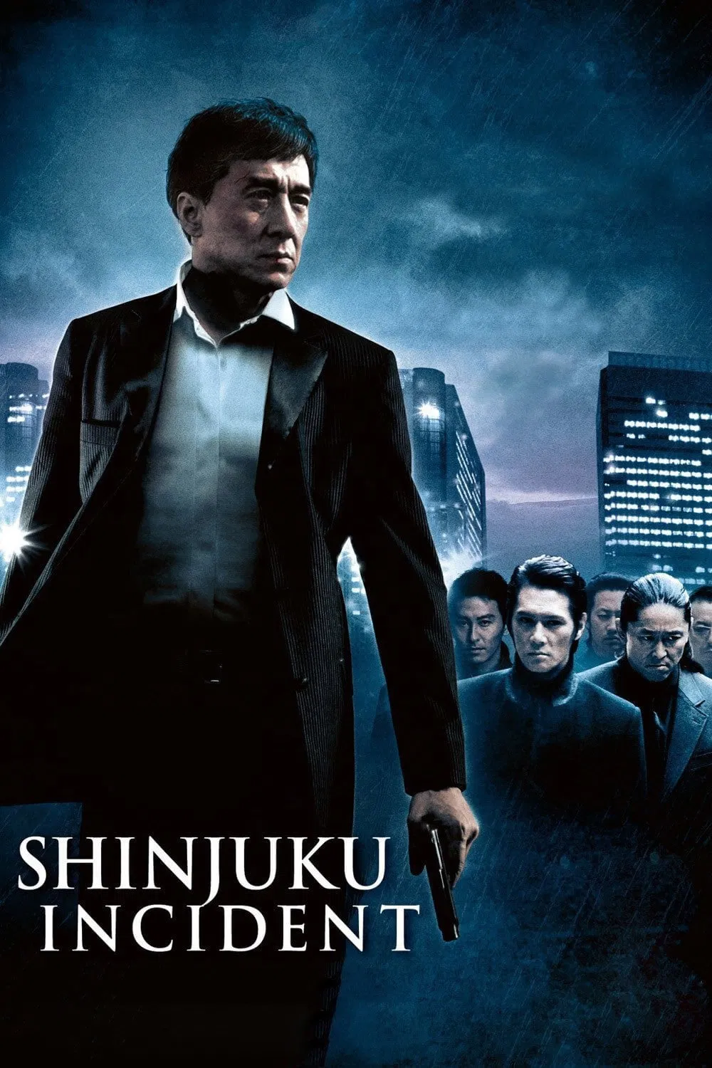 Poster chính thức của phim Phim Tâm Lý, Phim Hành Động "Đại Náo Shinjuku" (Shinjuku Incident - 2009), với sự tham gia của diễn viên Thành Long và Naoto Takenaka.