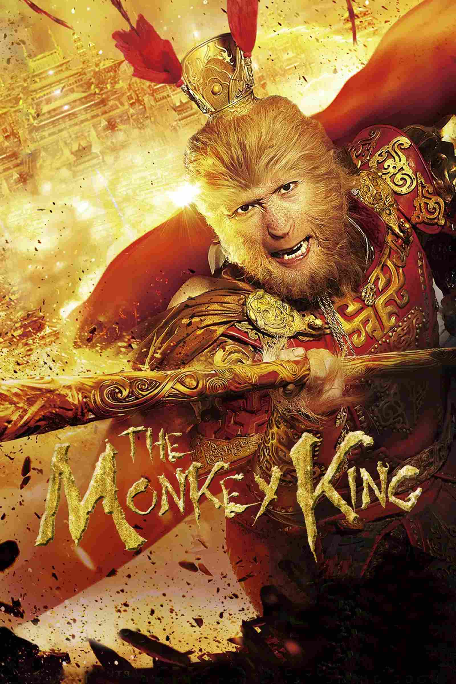 Poster chính thức của phim Phim Hành Động, Phim Phiêu Lưu "Đại Náo Thiên Cung" (The Monkey King - 2014), với sự tham gia của diễn viên Chân Tử Đan và Quách Phú Thành.