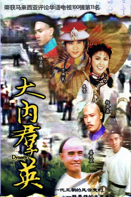 Poster chính thức của phim Phim Tâm Lý, Phim Hành Động & Phiêu Lưu "Đại Nội Quần Anh" (Dynasty - 1980), với sự tham gia của diễn viên Alex Man Chi-Leung và Lương Tiểu Long.
