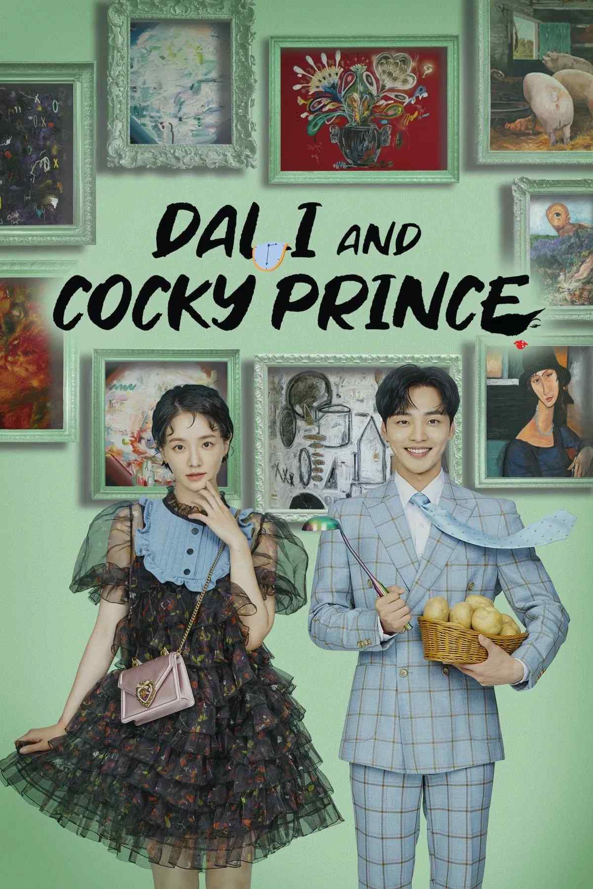 Poster chính thức của phim Phim Hài, Phim Tâm Lý "Dali Và Hoàng Tử Ngổ Ngáo" (Dali & Cocky Prince - 2021), với sự tham gia của diễn viên Park Gyu-young và Kim Min-jae.