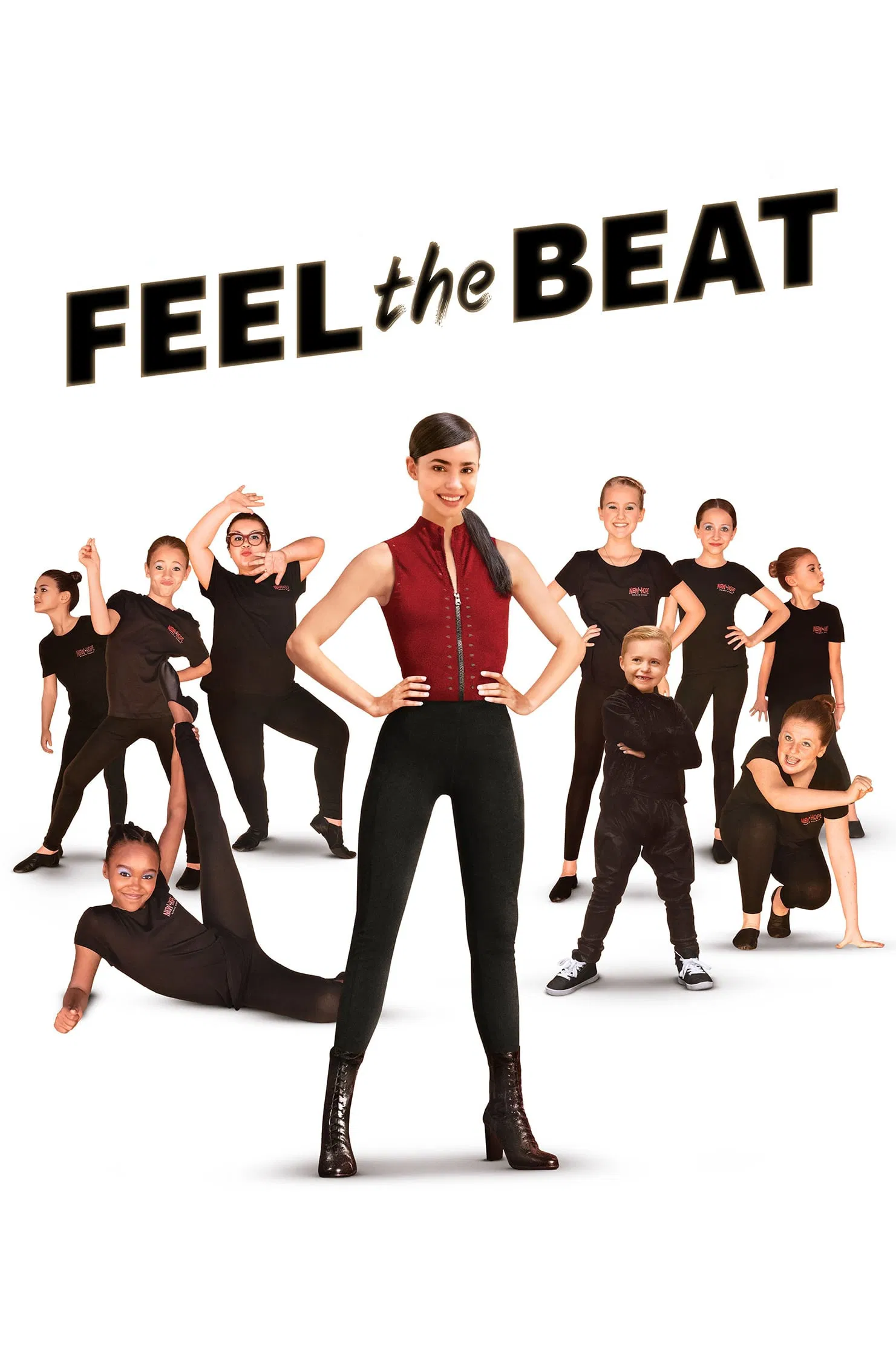 Poster chính thức của phim Phim Hài, Phim Ca Nhạc "Đắm Chìm Trong Nhịp Điệu" (Feel the Beat - 2020), với sự tham gia của diễn viên Sofia Carson và Wolfgang Novogratz.