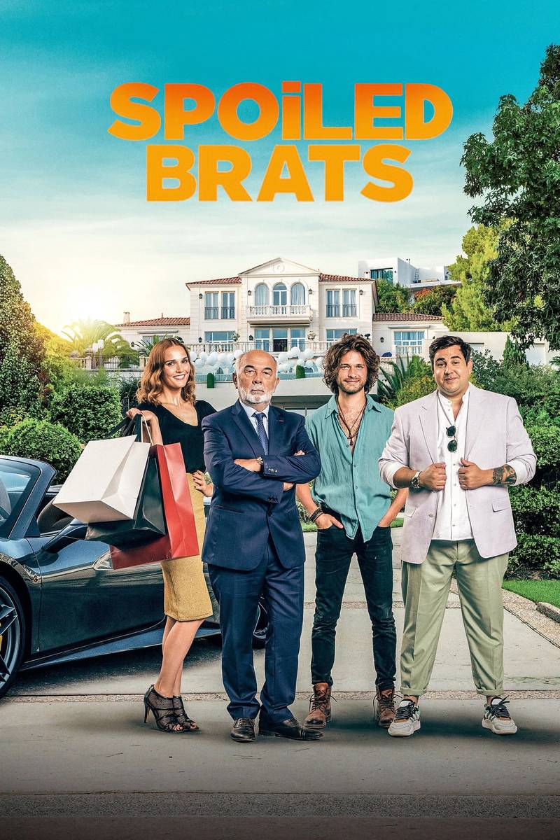 Poster chính thức của phim Phim Hài "Đám Con Hư Đốn" (Spoiled Brats - 2021), với sự tham gia của diễn viên Gérard Jugnot và Camille Lou.