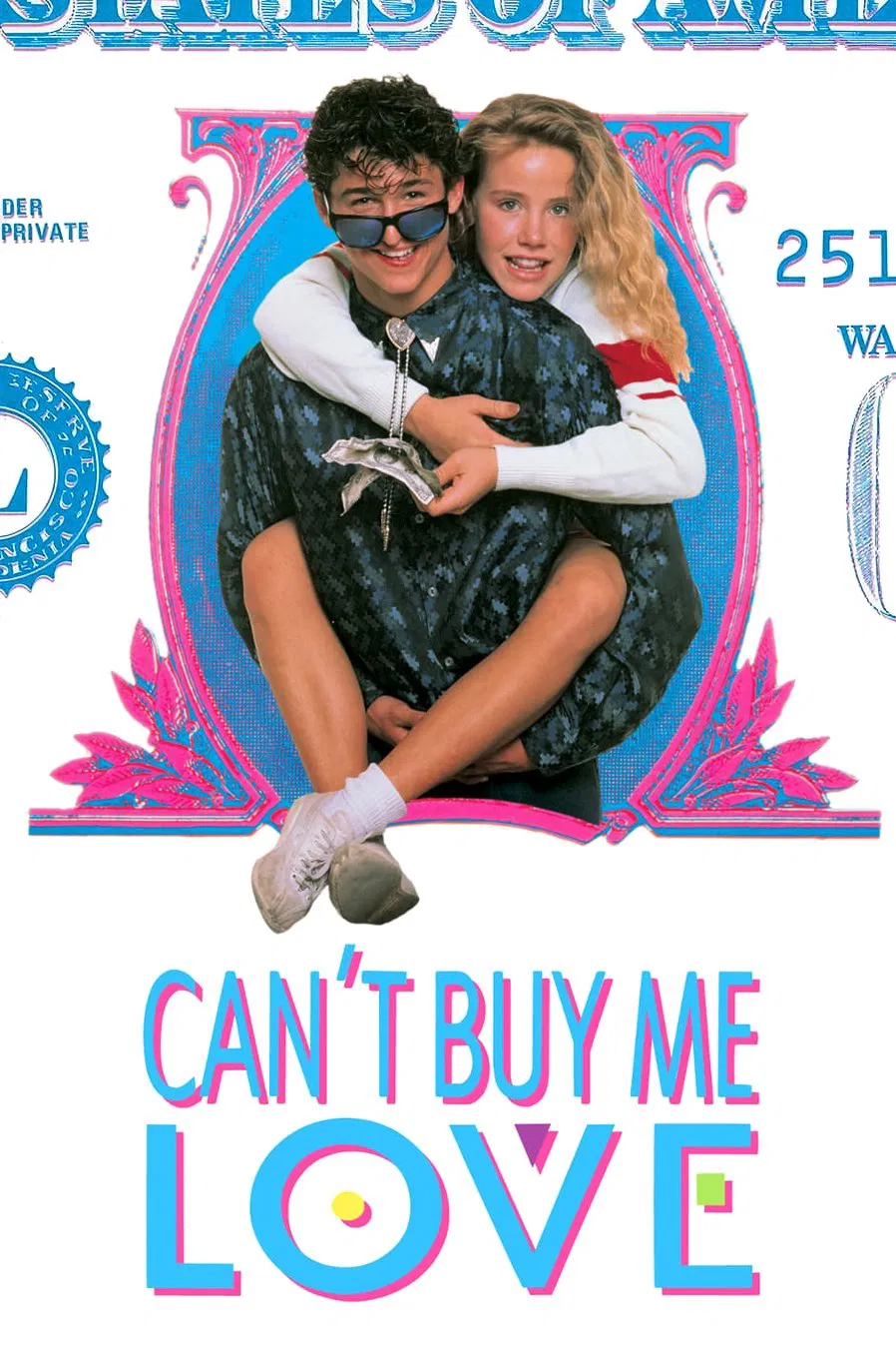 Poster chính thức của phim Phim Tâm Lý, Phim Hài "Đám Cưới Mùa Mưa" (Can't Buy Me Love - 1987), với sự tham gia của diễn viên Patrick Dempsey và Amanda Peterson.