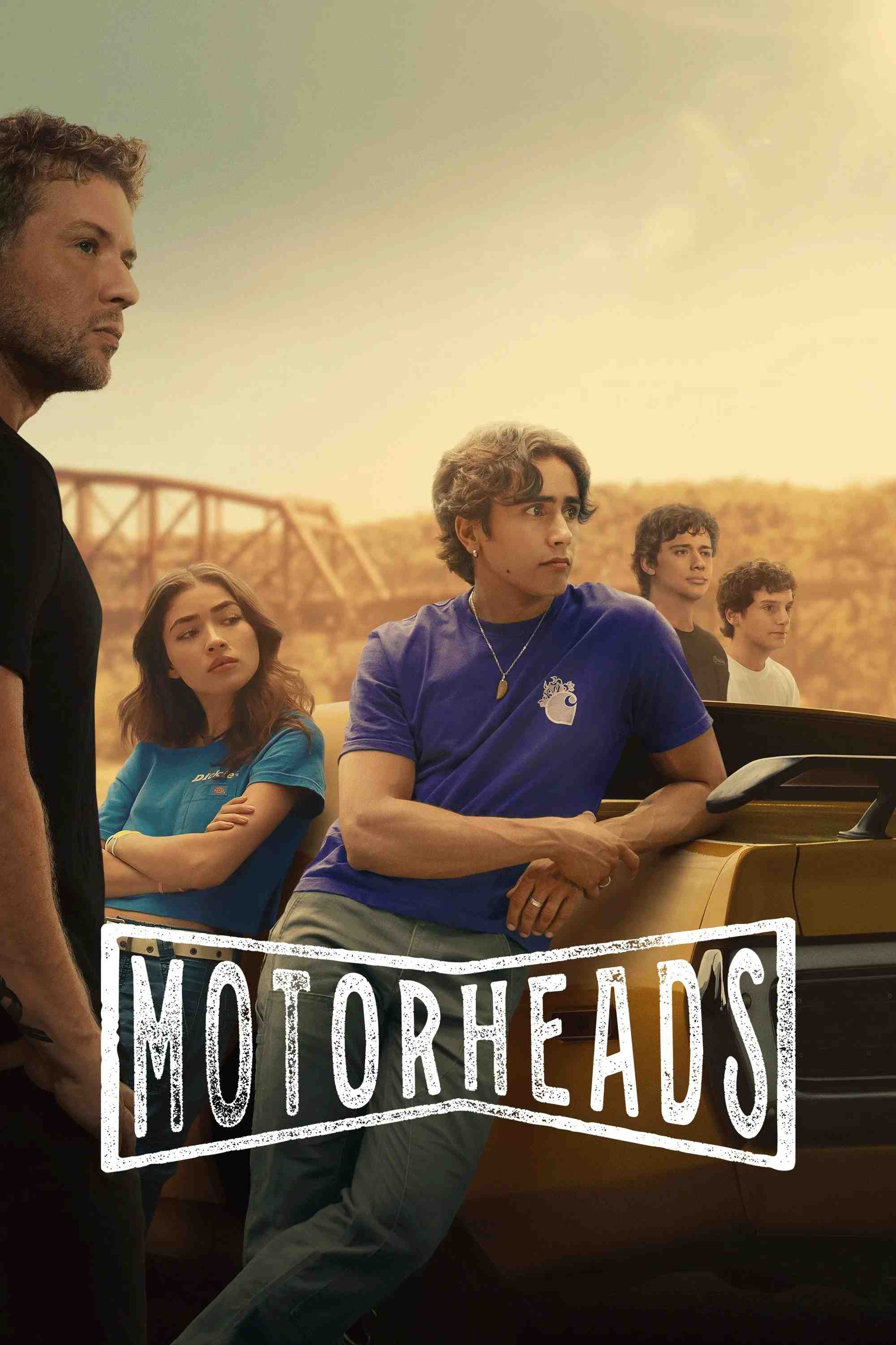 Poster chính thức của phim Phim Tâm Lý "Đam Mê Tốc Độ" (Motorheads - 2025), với sự tham gia của diễn viên Michael Cimino và Ryan Phillippe.