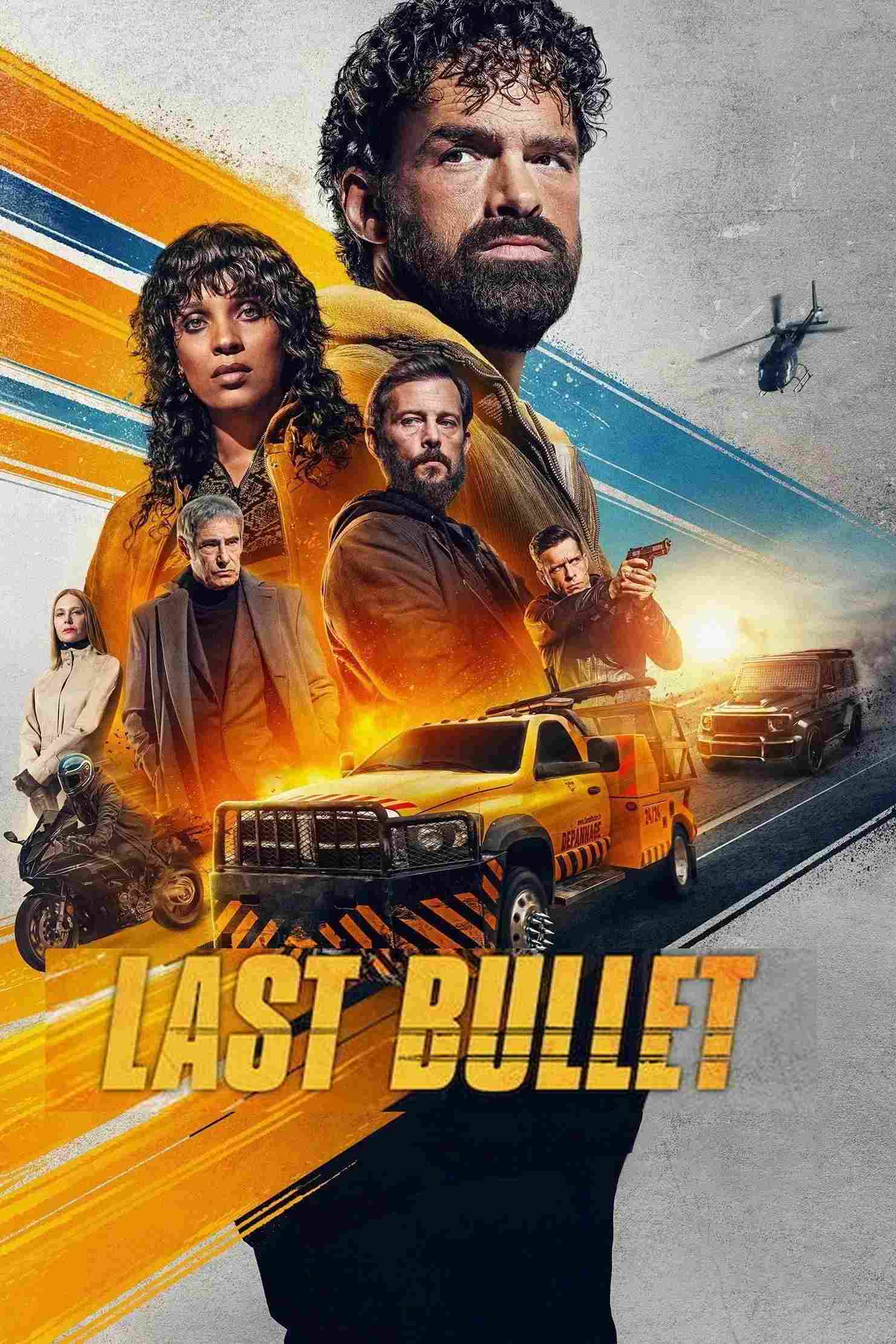 Poster chính thức của phim Phim Hành Động, Phim Hình Sự "Đạn Lạc 3" (Last Bullet - 2025), với sự tham gia của diễn viên Alban Lenoir và Stéfi Celma.