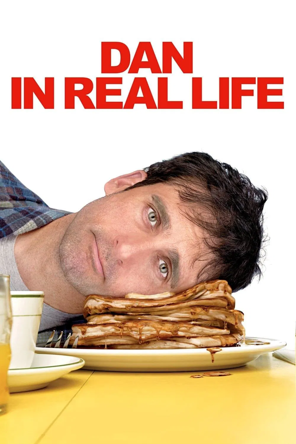 Poster chính thức của phim Phim Hài, Phim Tình Cảm "Dan Ngoài Đời Thực" (Dan in Real Life - 2007), với sự tham gia của diễn viên Steve Carell và Juliette Binoche.