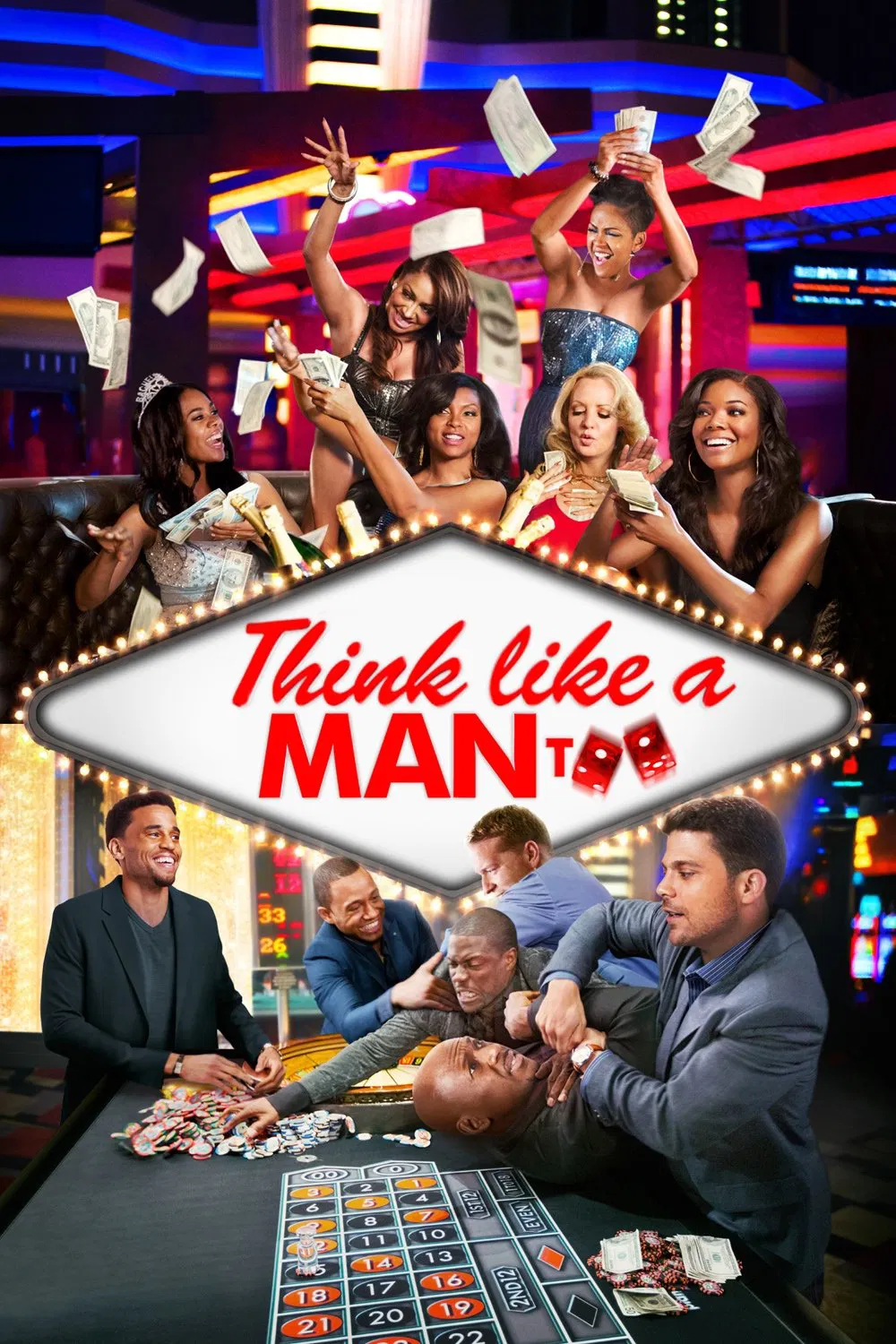 Poster chính thức của phim Phim Hài, Phim Tình Cảm "Đàn Ông Đích Thực 2" (Think Like a Man Too - 2014), với sự tham gia của diễn viên Adam Brody và Michael Ealy.