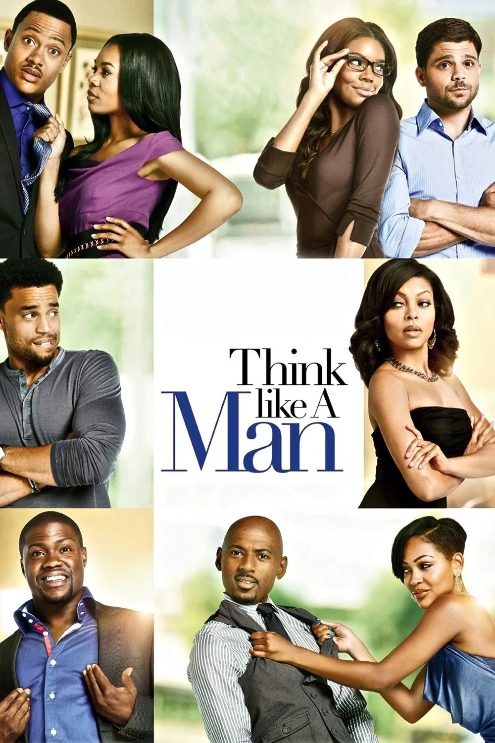 Poster chính thức của phim Phim Hài, Phim Tình Cảm "Đàn Ông Đích Thực" (Think Like a Man - 2012), với sự tham gia của diễn viên Michael Ealy và Jerry Ferrara.