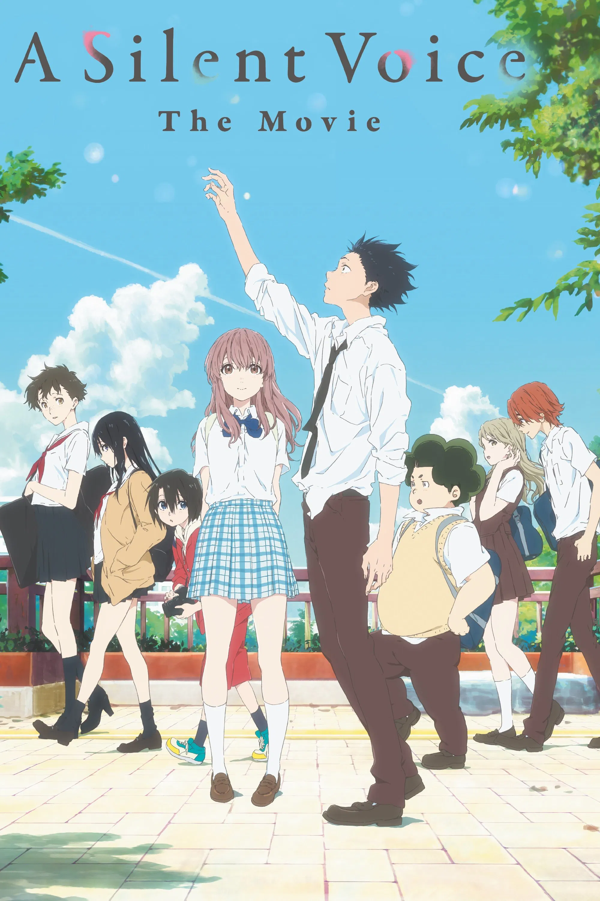 Poster chính thức của phim Phim Hoạt Hình, Phim Tâm Lý "Dáng Hình Thanh Âm" (A Silent Voice: The Movie - 2016), với sự tham gia của diễn viên Miyu Irino và Saori Hayami.