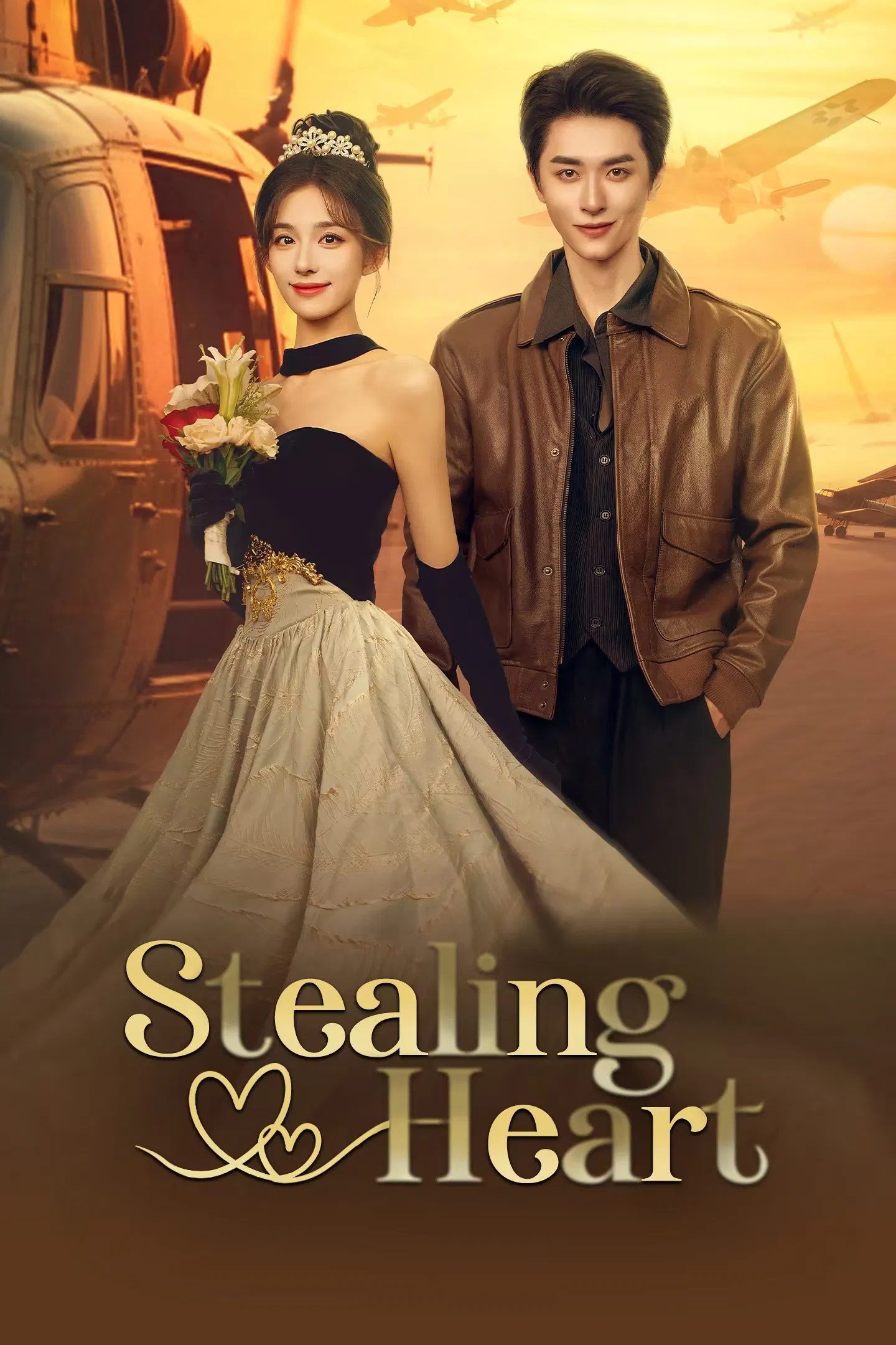 Poster chính thức của phim Phim Tâm Lý "Đánh Cắp Trái Tim" (Stealing Heart - 2025), với sự tham gia của diễn viên Trương Dật Kiệt và Chung Lệ Lệ.