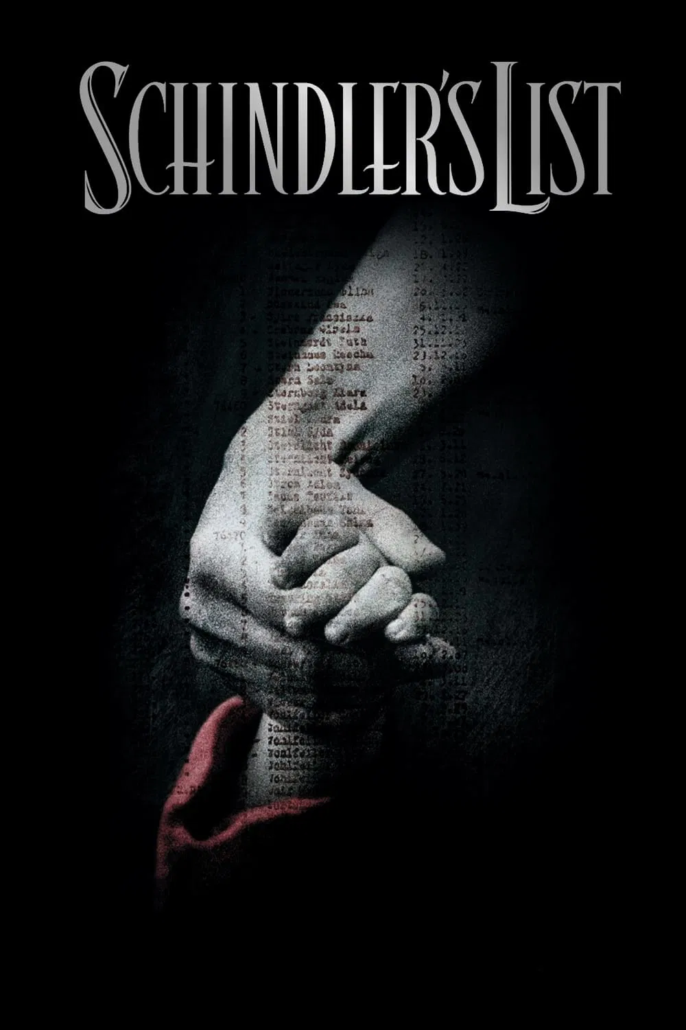 Poster chính thức của phim Phim Tâm Lý, Phim Lịch Sử "Danh Sách Schindler" (Schindler's List - 1993), với sự tham gia của diễn viên Liam Neeson và Ben Kingsley.