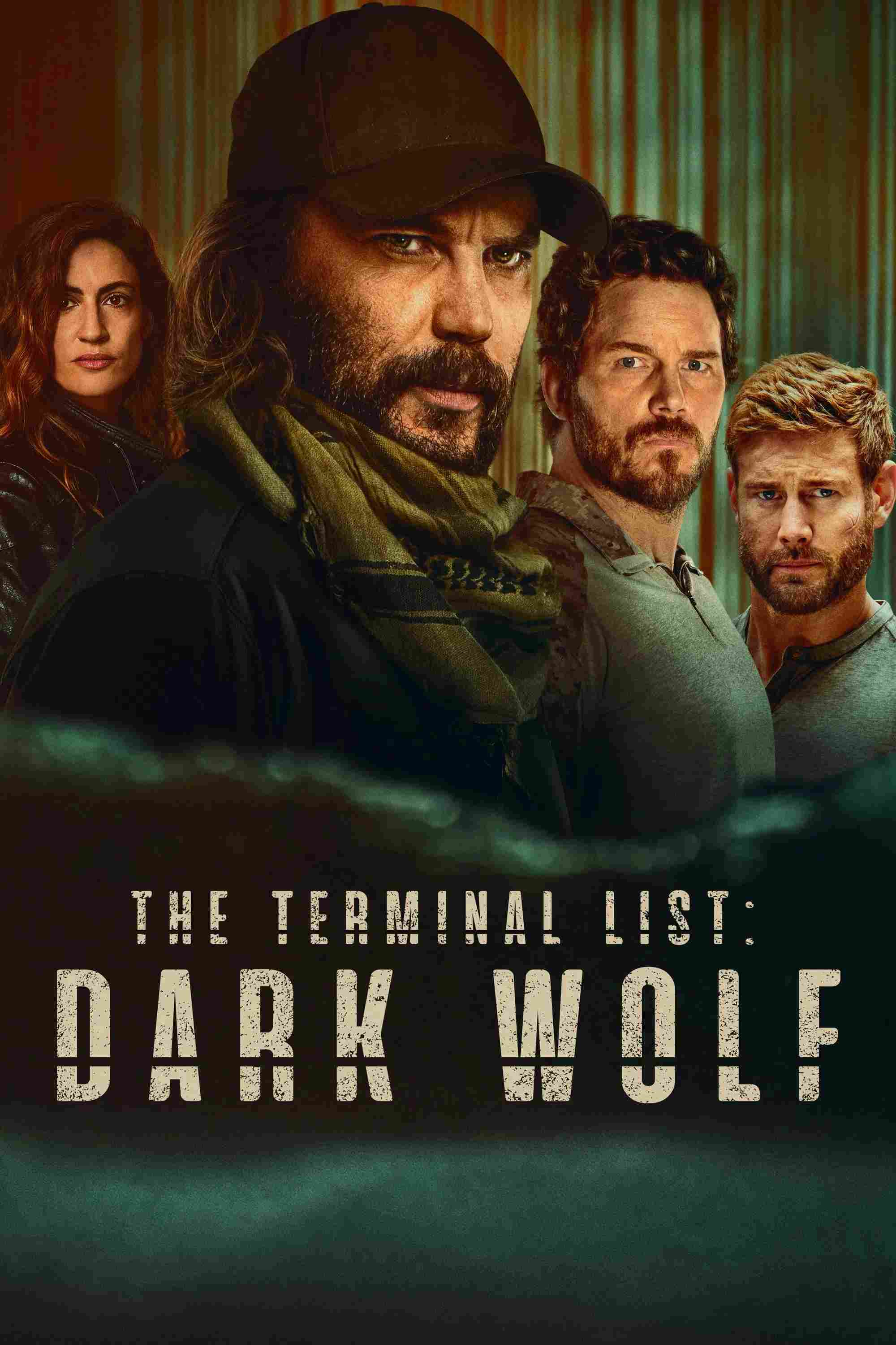 Poster chính thức của phim Phim Hành Động & Phiêu Lưu, Phim Tâm Lý "Danh Sách Tử Thù: Sói Bóng Đêm" (The Terminal List: Dark Wolf - 2025), với sự tham gia của diễn viên Taylor Kitsch và Tom Hopper.