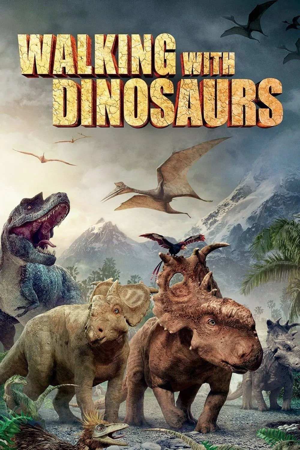 Poster chính thức của phim Phim Hoạt Hình, Phim Gia Đình "Dạo Bước Cùng Khủng Long" (Walking with Dinosaurs - 2013), với sự tham gia của diễn viên Karl Urban và Charlie Rowe.