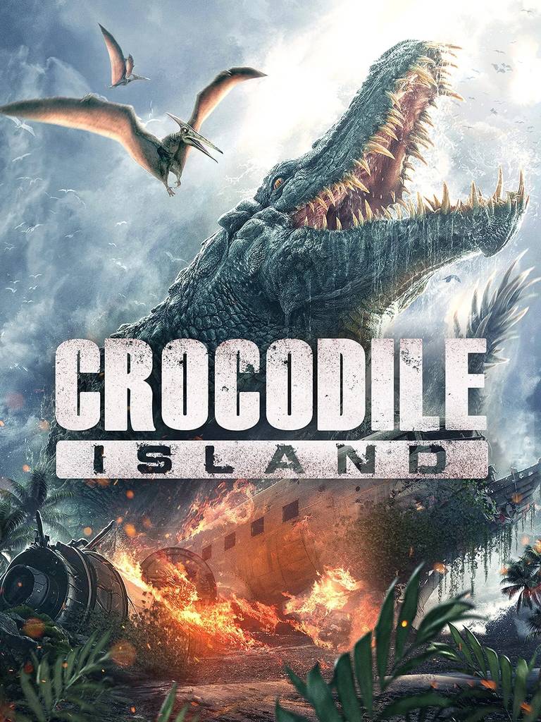 Poster chính thức của phim Phim Phiêu Lưu, Phim Kinh Dị "Đảo Cá Sấu" (Crocodile Island - 2020), với sự tham gia của diễn viên La Gia Lương và Liao Yinyue.