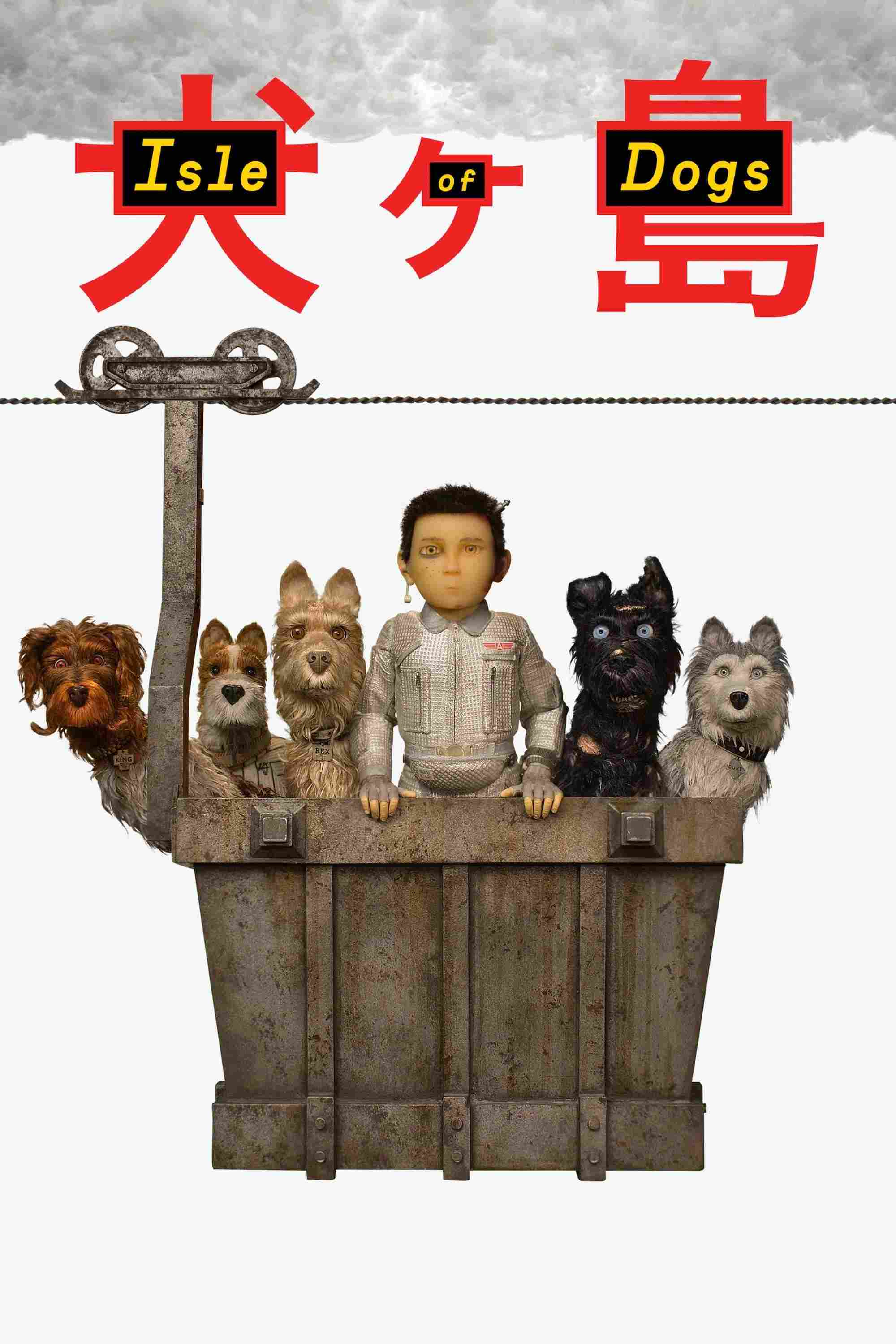 Poster chính thức của phim Phim Phiêu Lưu, Phim Hài "Đảo Của Những Chú Chó" (Isle of Dogs - 2018), với sự tham gia của diễn viên Bryan Cranston và Koyu Rankin.